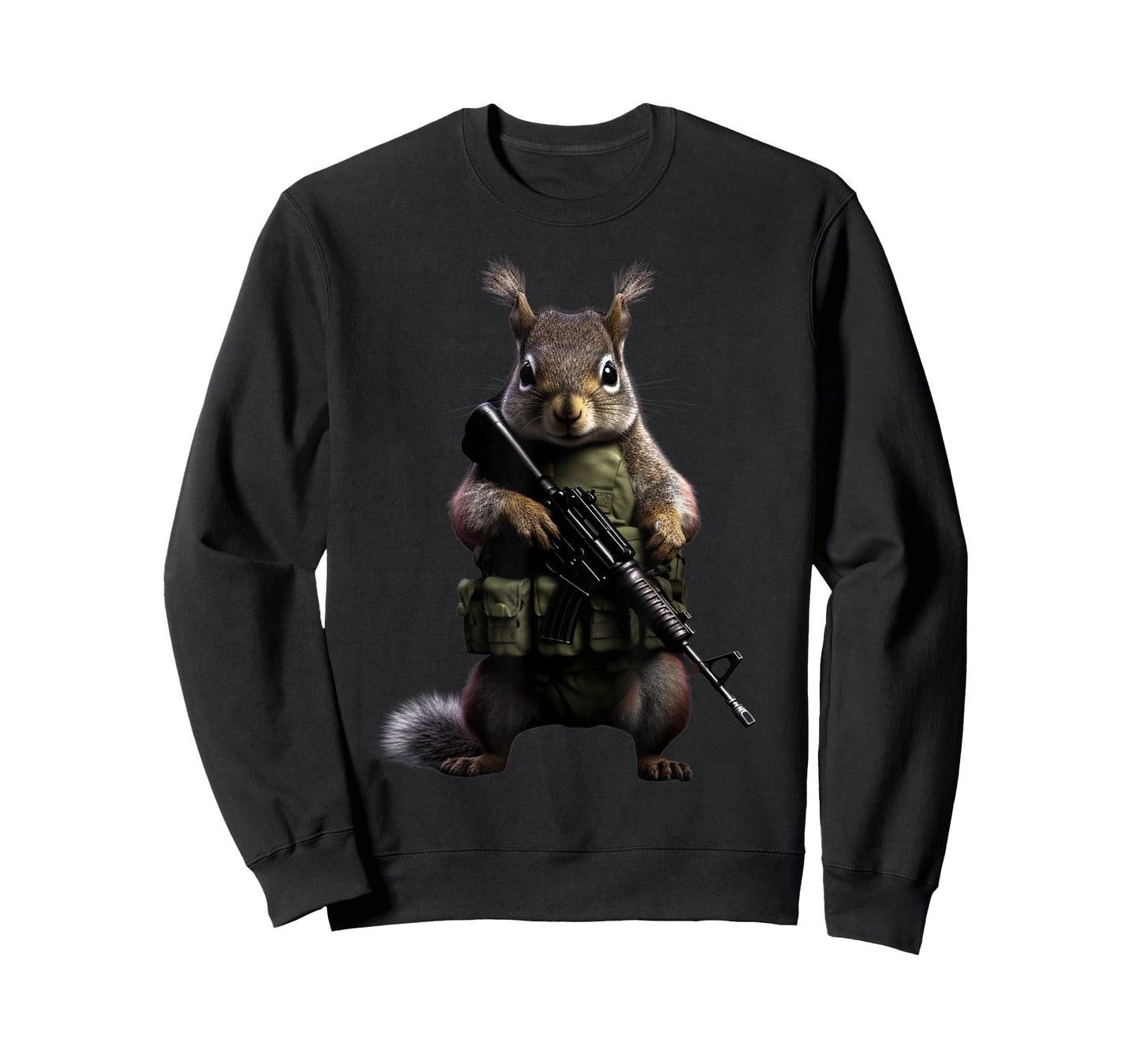 Army Military Animals in Uniform Squirrel Soldier T-Shirt