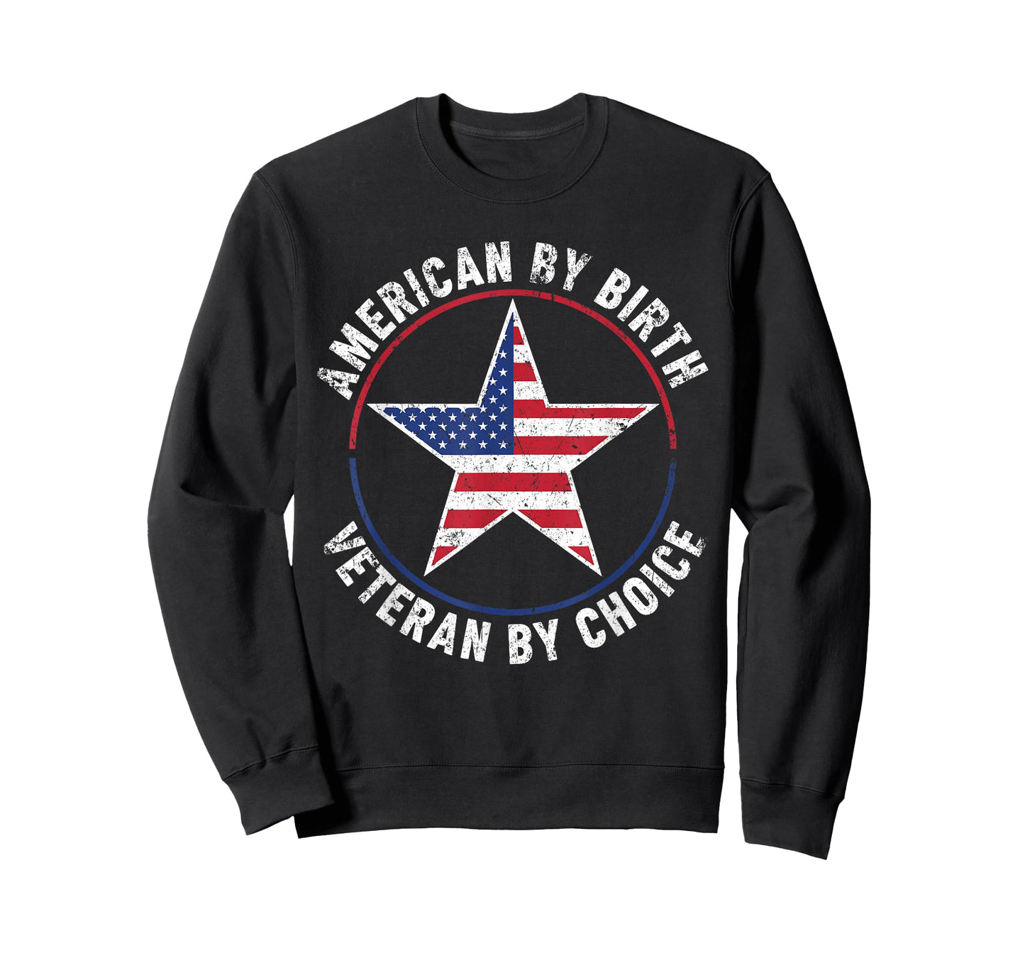 American by Birth Veteran by Choice US Flag Veterans Day T-Shirt