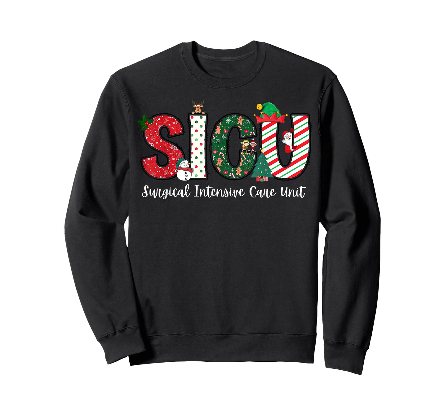 Christmas Surgical Intensive Care Unit SICU Nurse Holiday T-Shirt