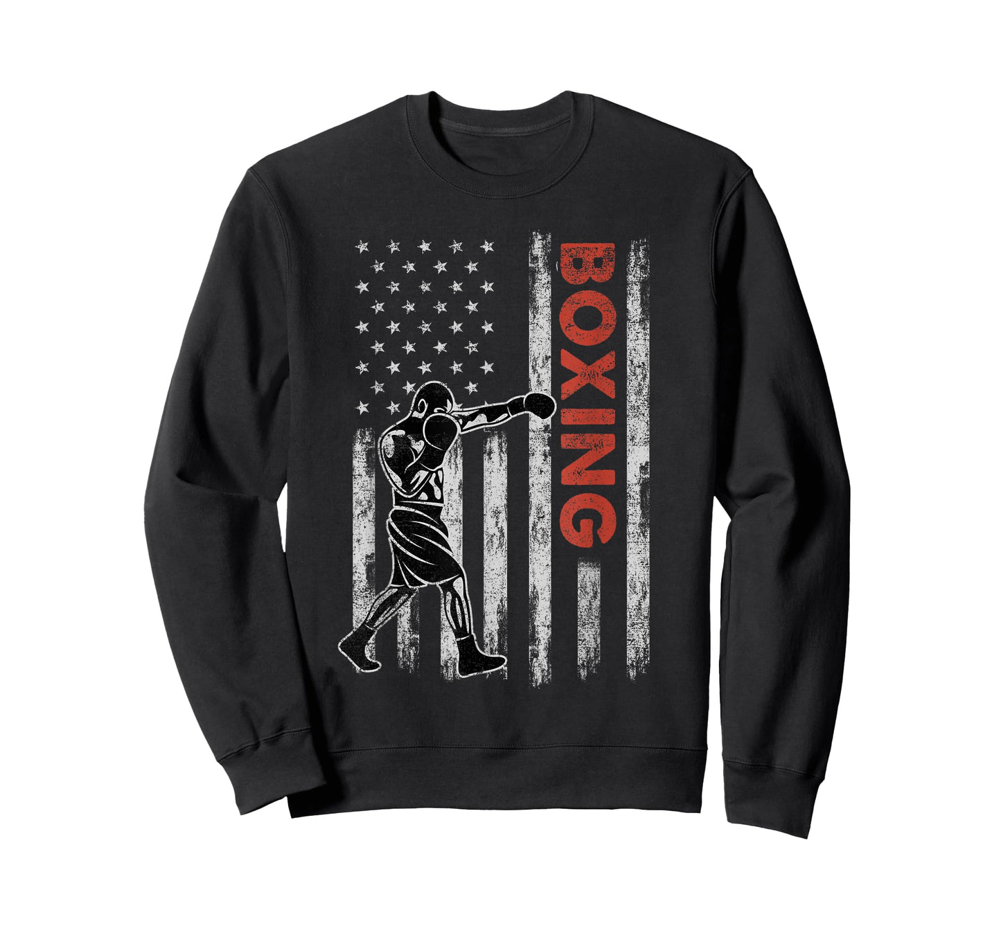 Boxing Lovers Vintage American Flag 4th Of July Gift T-Shirt for Women Kids Men