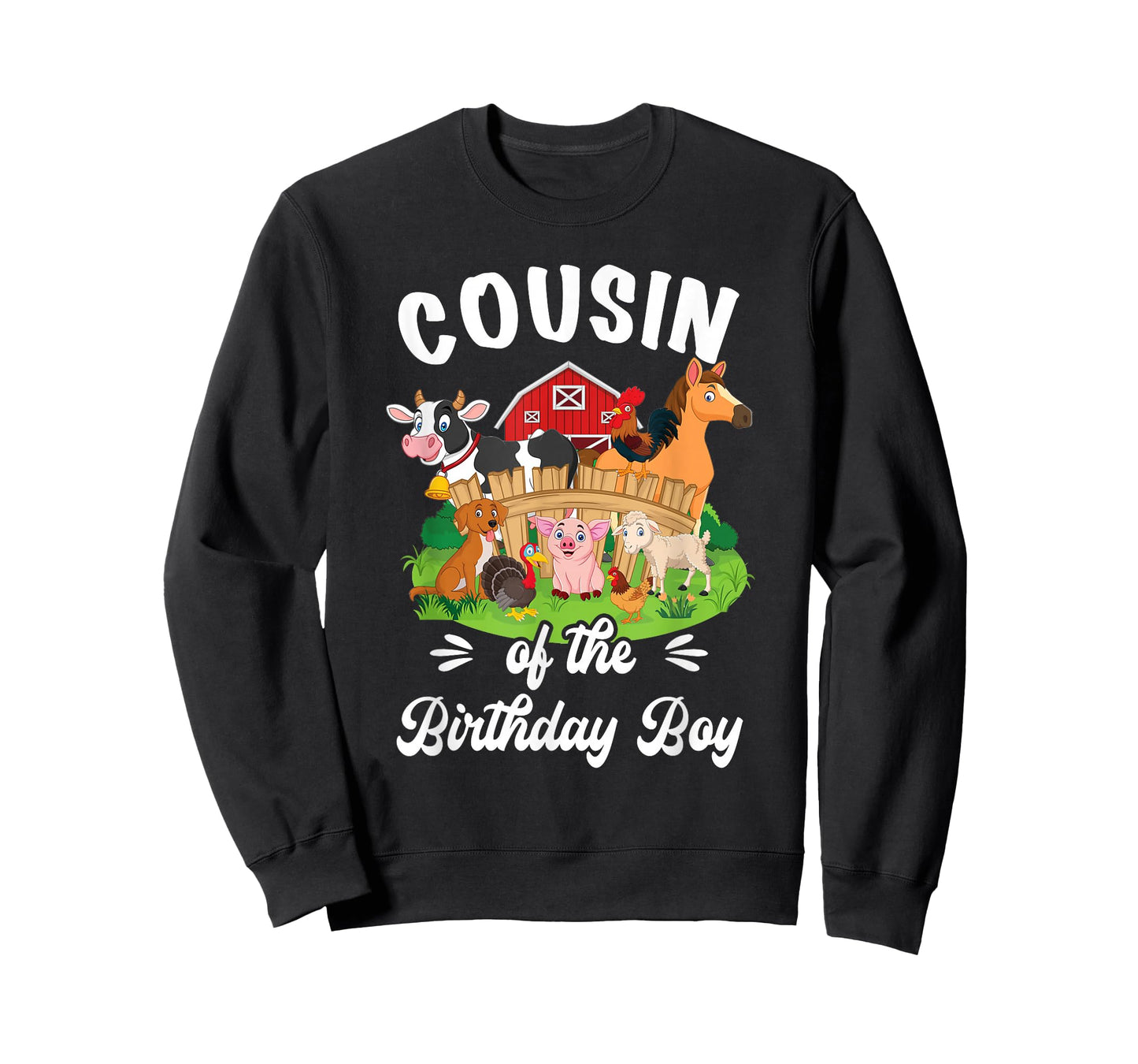 Cousin Of The Birthday boy Party Cow Farm 1St Birthday Party T-Shirt