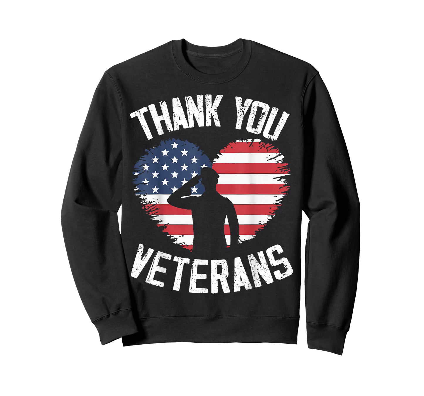 Thank You Veterans Patriotic American Flag Veterans Day T-Shirt