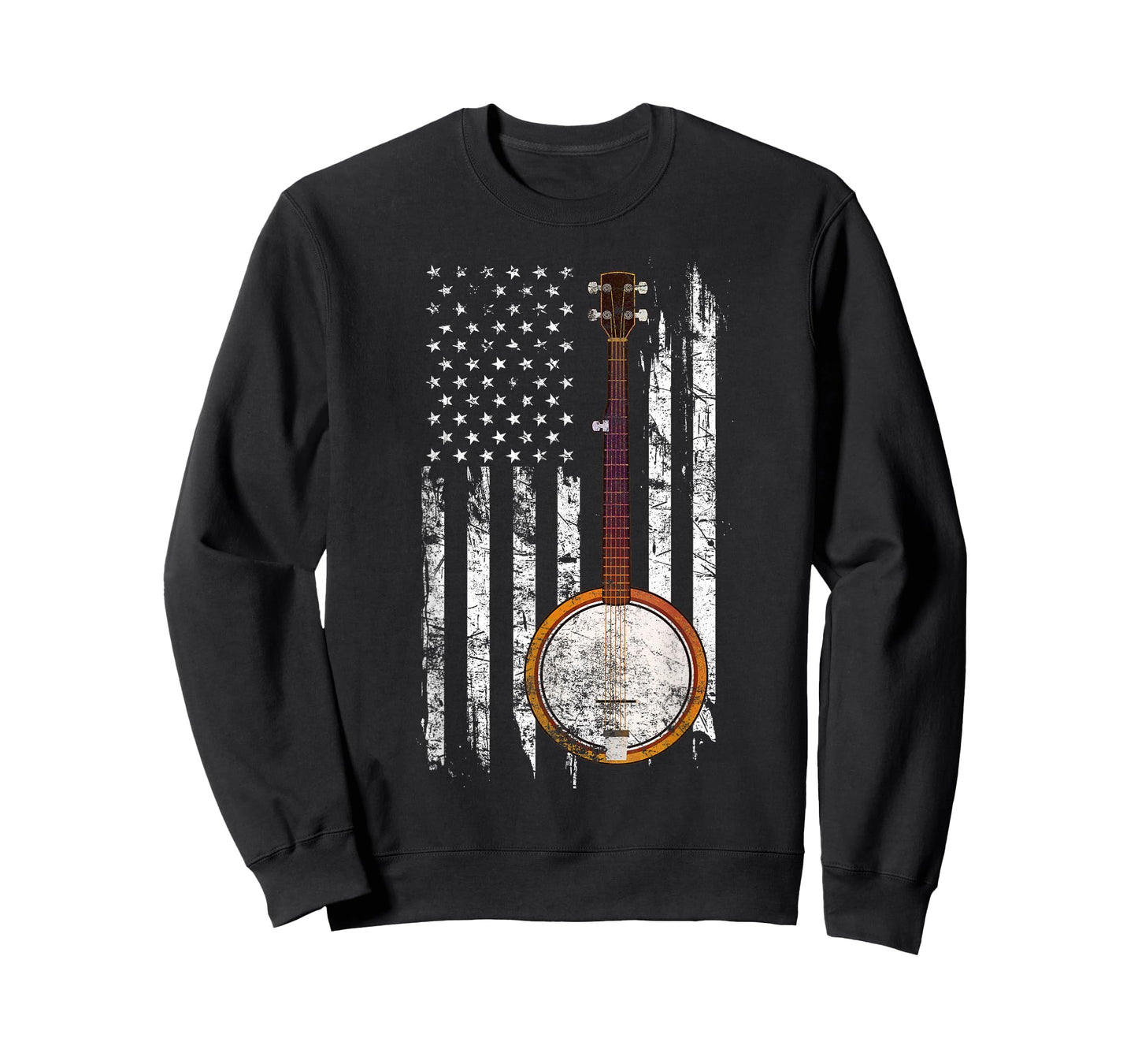 Bluegrass Banjo Shirt - American US Flag Shirt T-Shirt