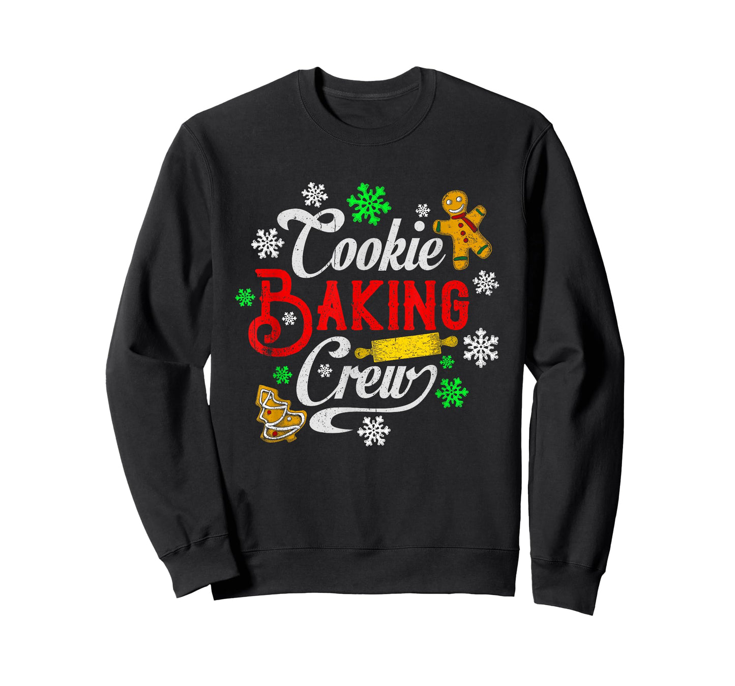 Cookie Baking Crew Christmas Baker Gingerbread Cookies T-Shirt