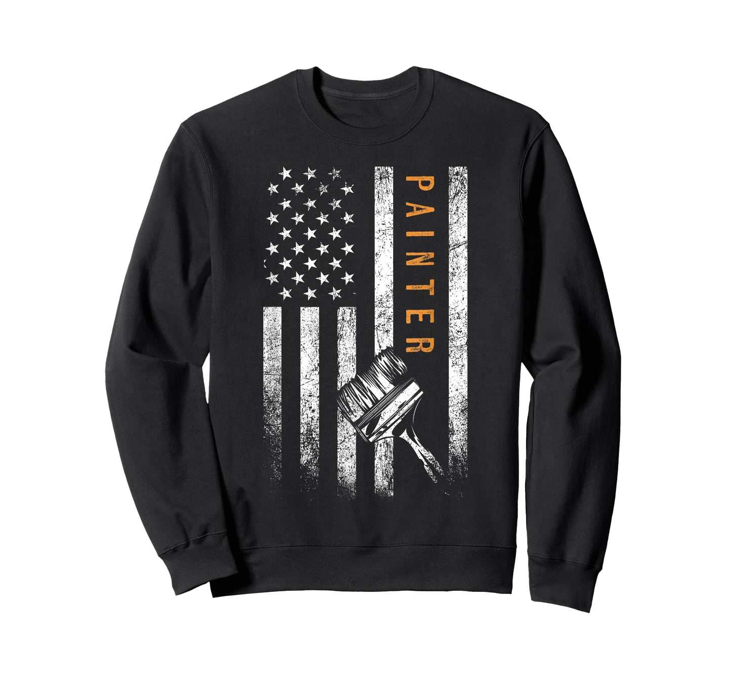 Painter American Flag Design Painting T-Shirt