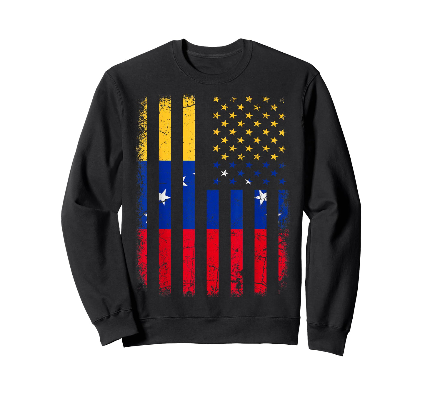 Venezuelan American Flag Venezuelan Roots Venezuela America T-Shirt Small
