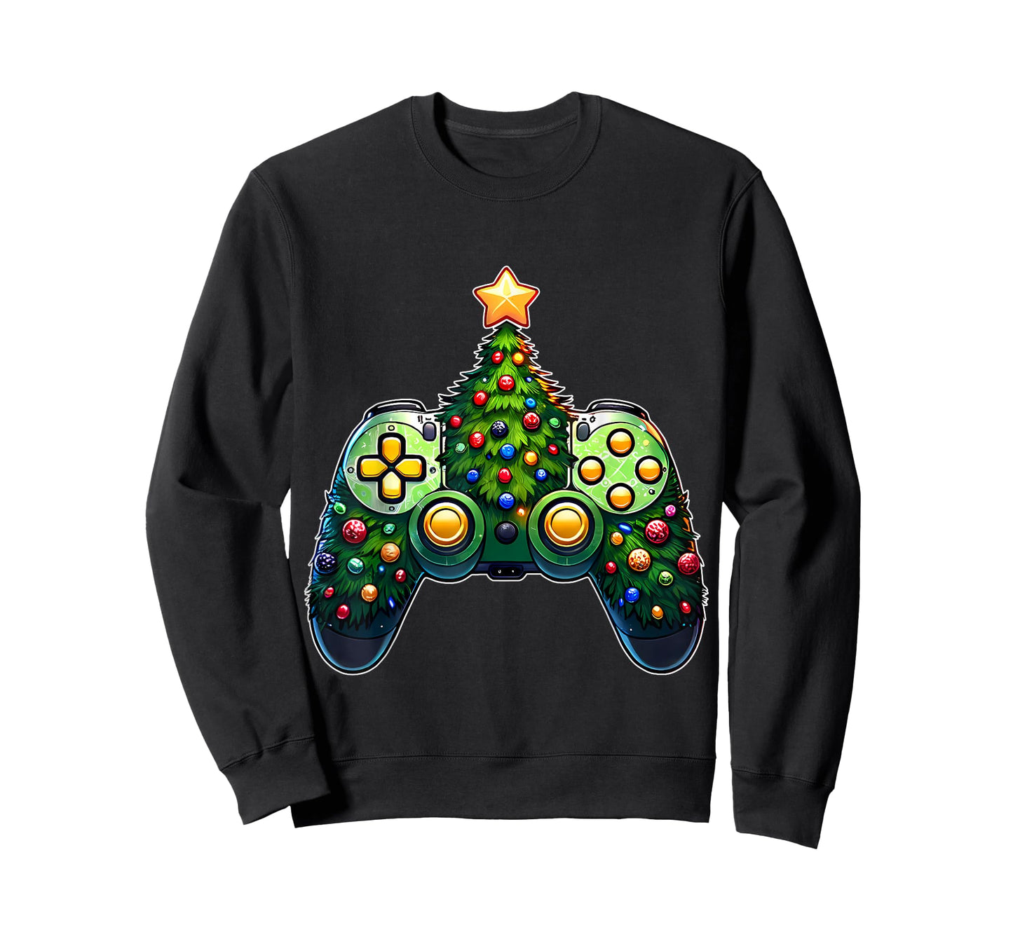 Christmas Gamer T-shirt Gaming Controller Christmas Tree T-Shirt