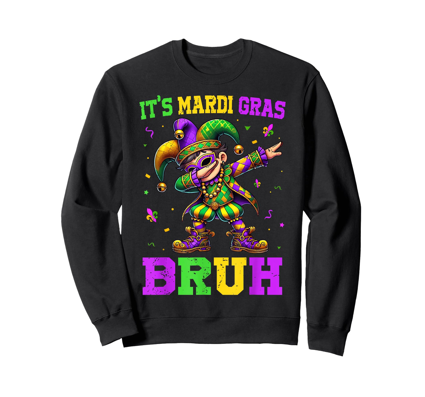 It's Mardi Gras Bruh Dabbing Boy Kids New Orleans Trip Men T-Shirt