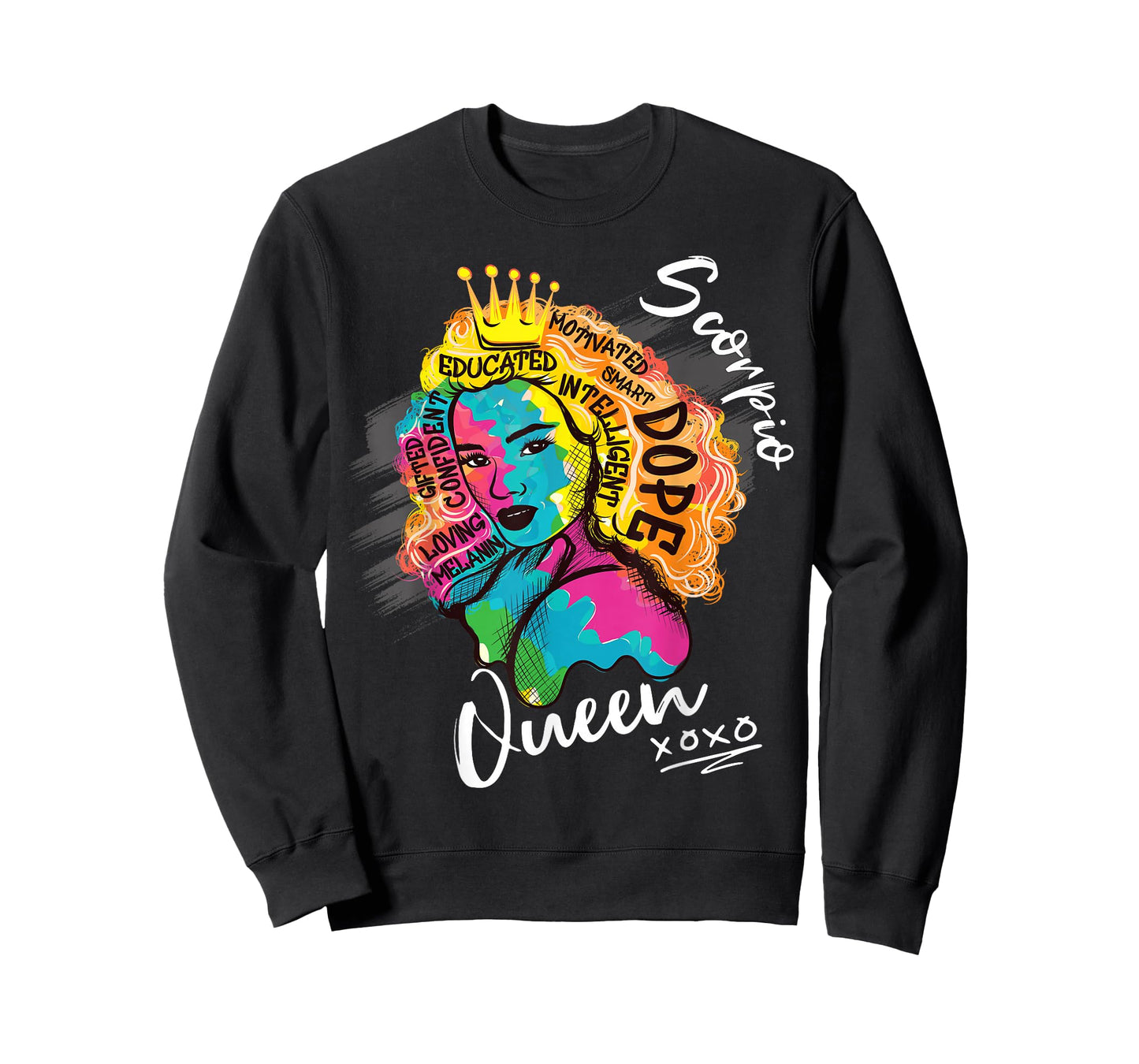 Scorpio Queen Zodiac Sign with Dope Melanin Women T-Shirt