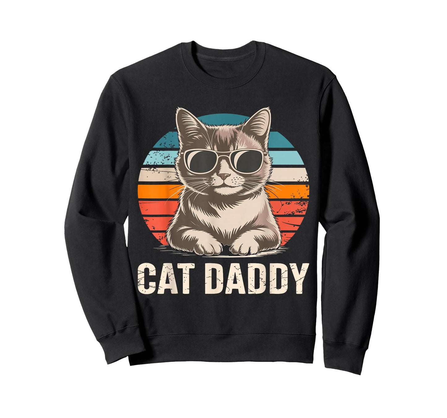 Cat Daddy Shirt Men Cat Lover Dad Fathers Day T-Shirt