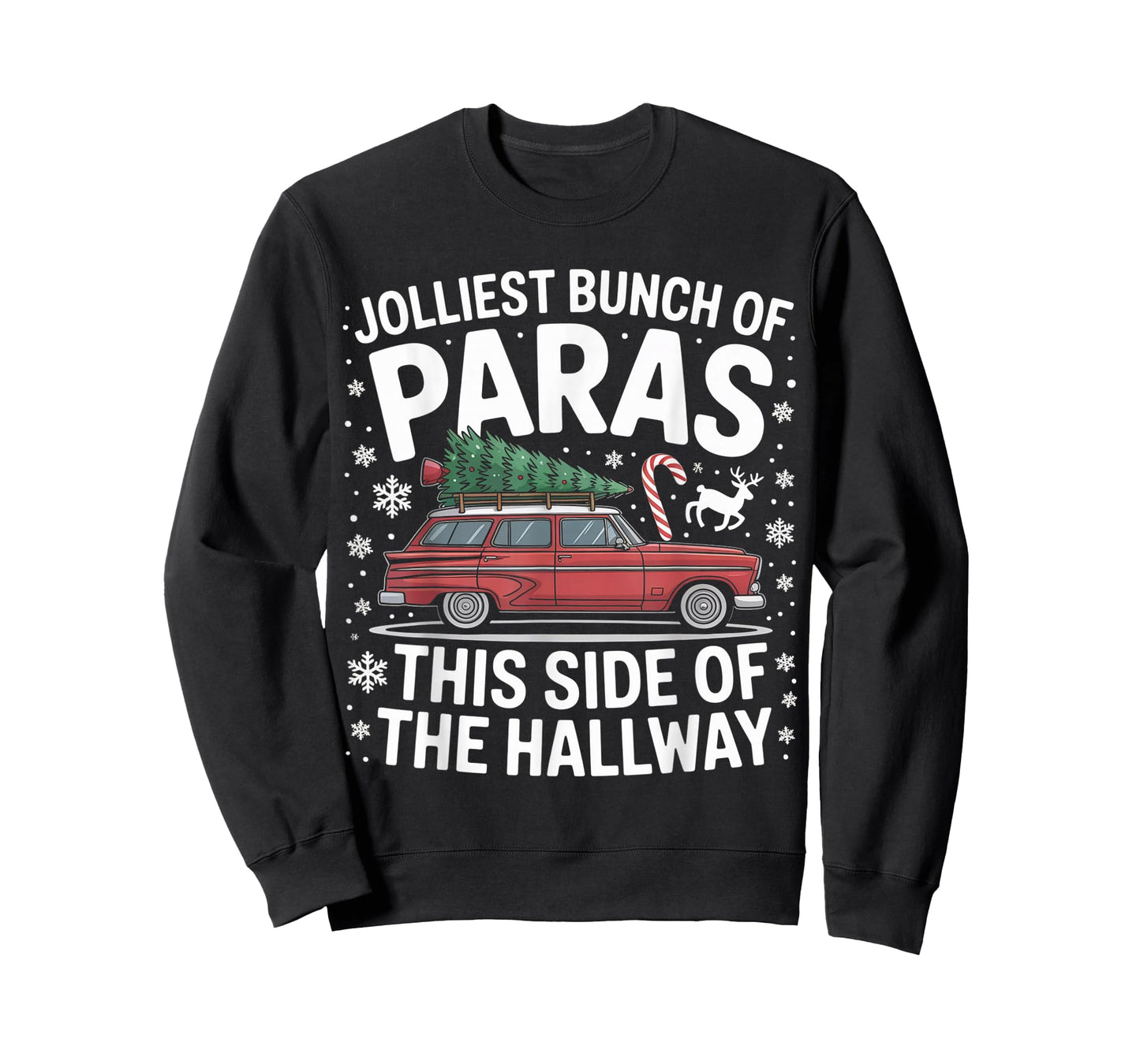 Jolliest Bunch of Paras This Side of The Hallway Christmas T-Shirt