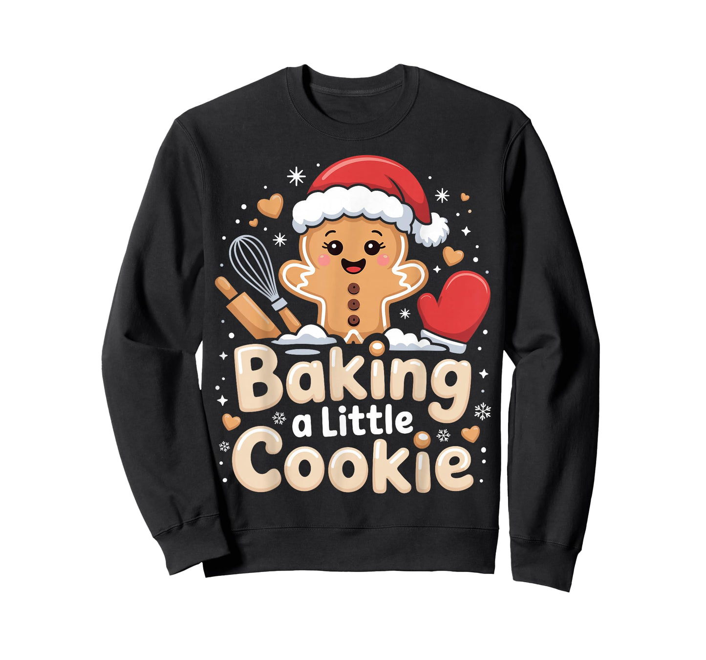 Baking A Little Cookie Cute Christmas Pregnancy Announcement T-Shirt