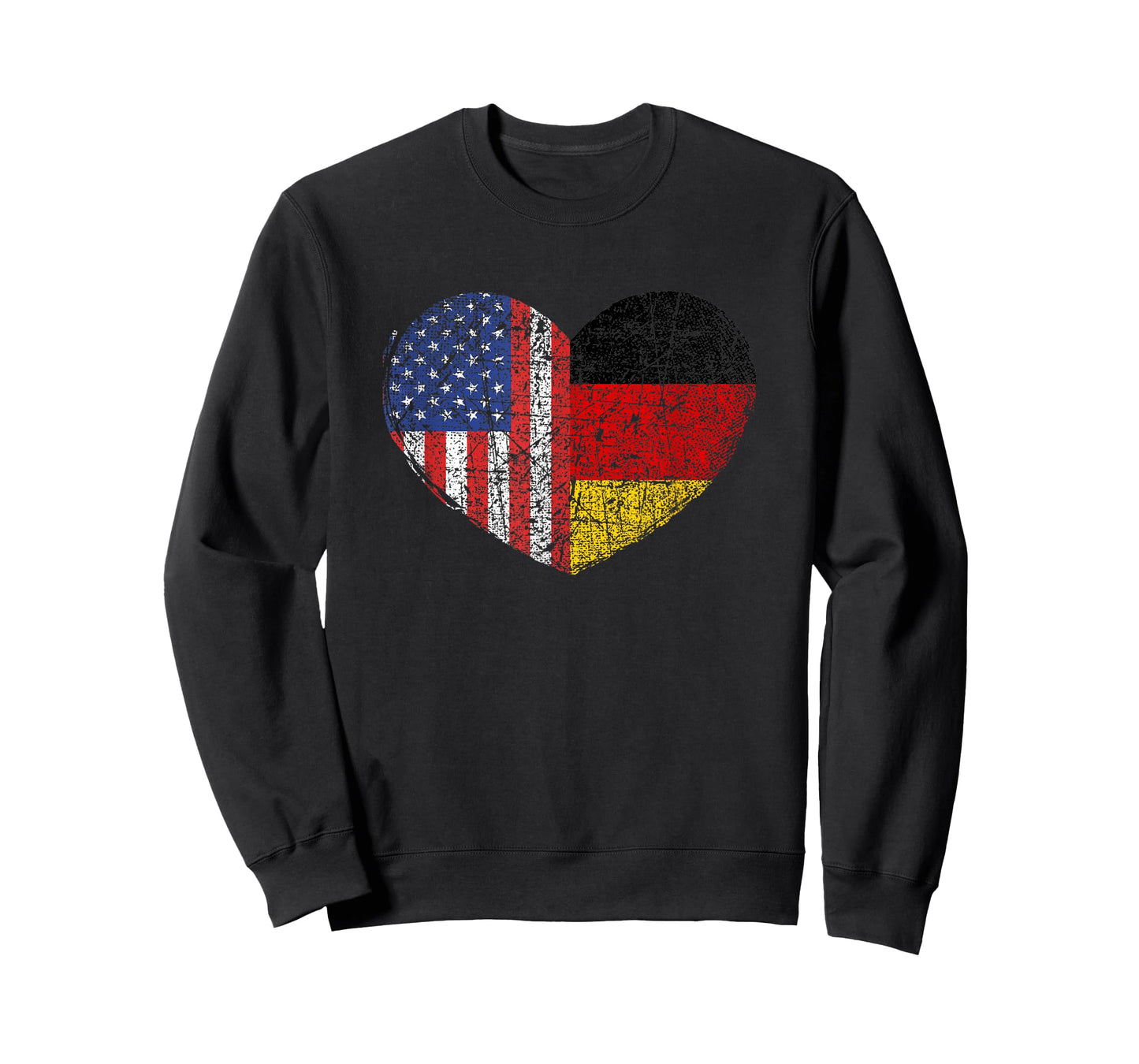 USA Germany Heart - Dual Citizenship T-Shirt Small