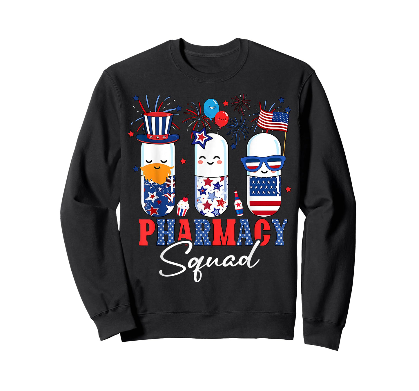 4th Of July Pharmacy Squad Pharmacy Technician Patriotic Women Men T-Shirt