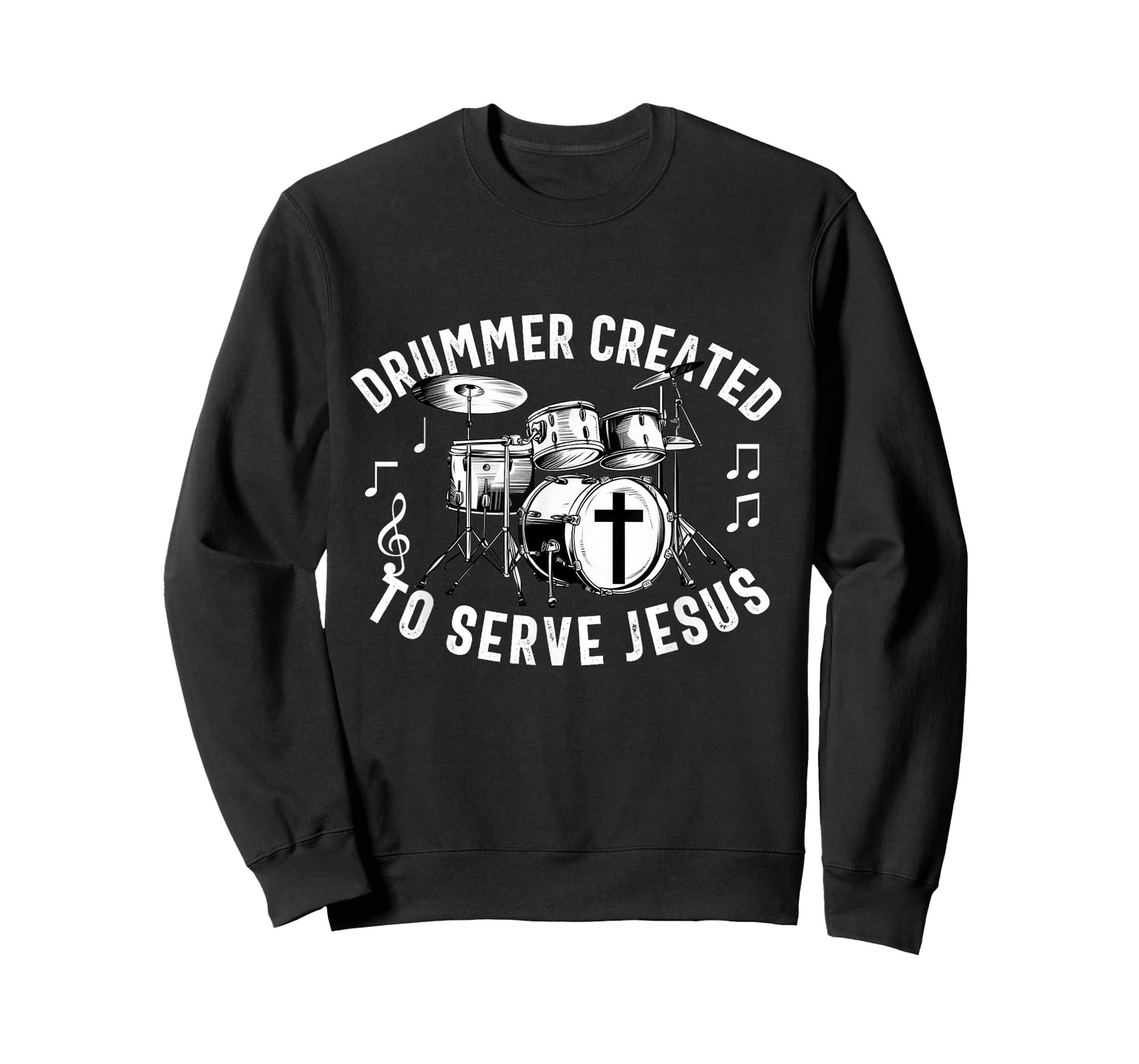 Christian Drummer Drum Player Stick Men Jesus Worship Music T-Shirt