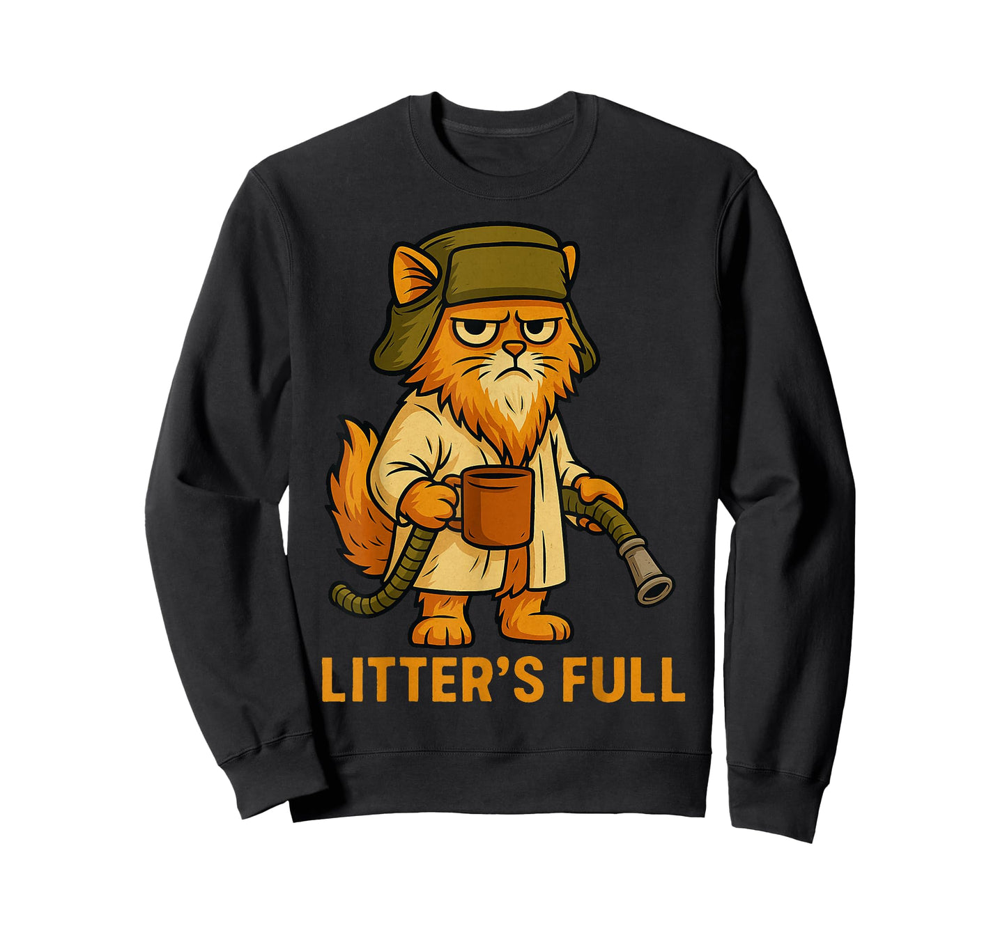 Litter’s Full Funny Cat Lovers Christmas Xmas T-Shirt