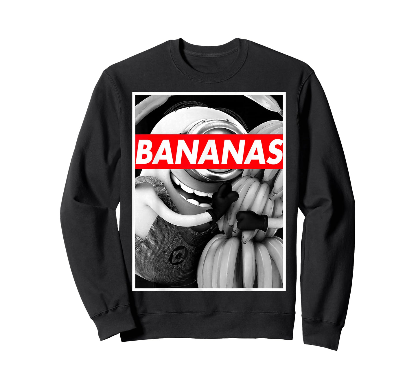 Despicable Me Minions Stuart Hugs Bananas Graphic T-Shirt T-Shirt