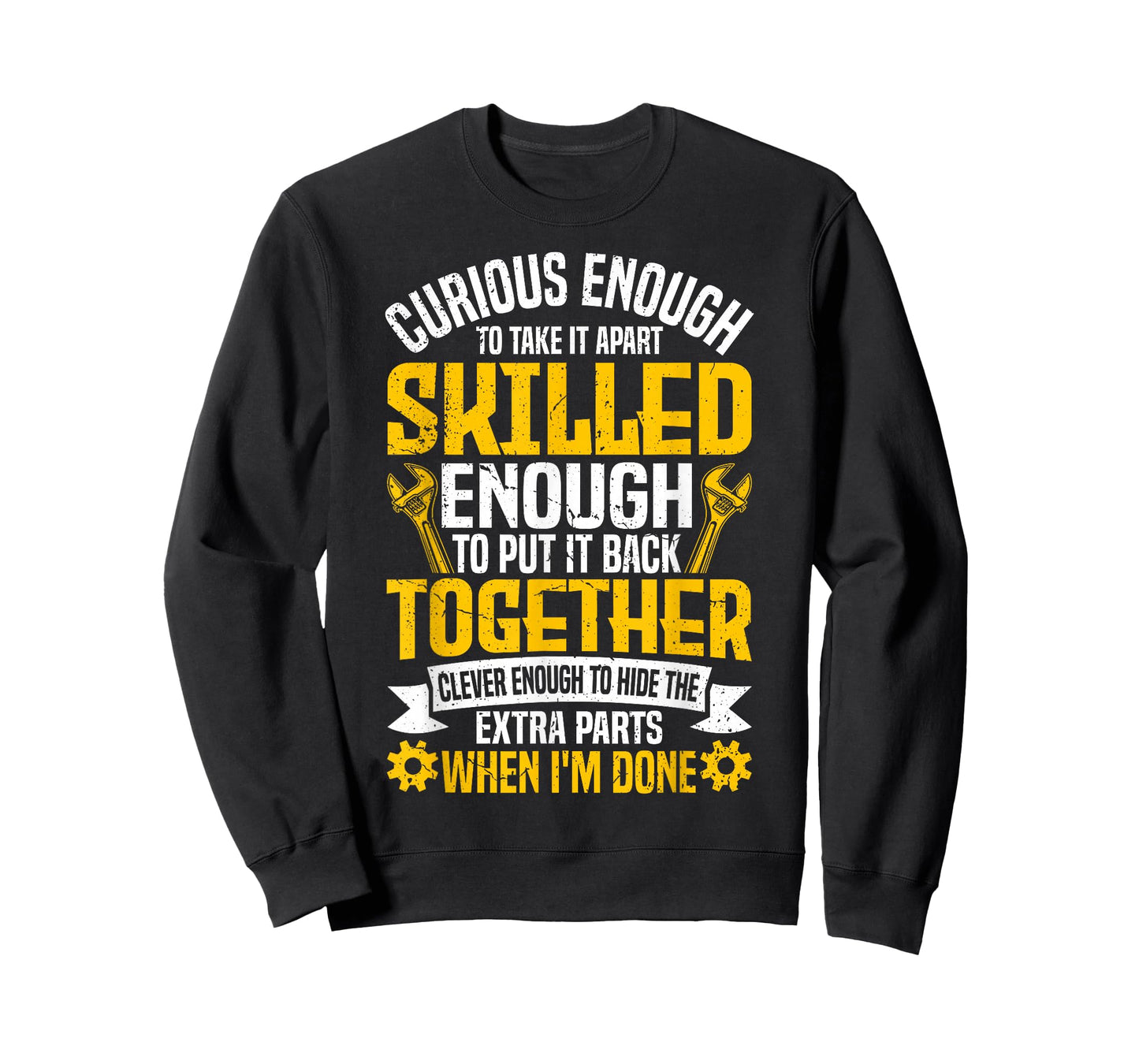 Curious Enough To Take It Apart Car Auto Garage Mechanic Men T-Shirt