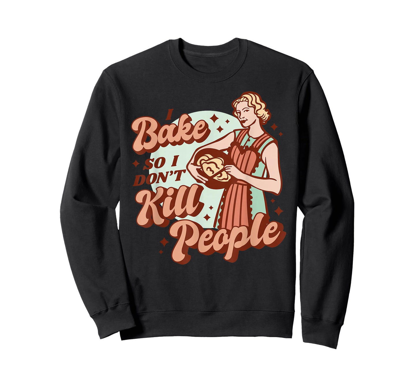 Baking Woman - Funny Retro T-Shirt