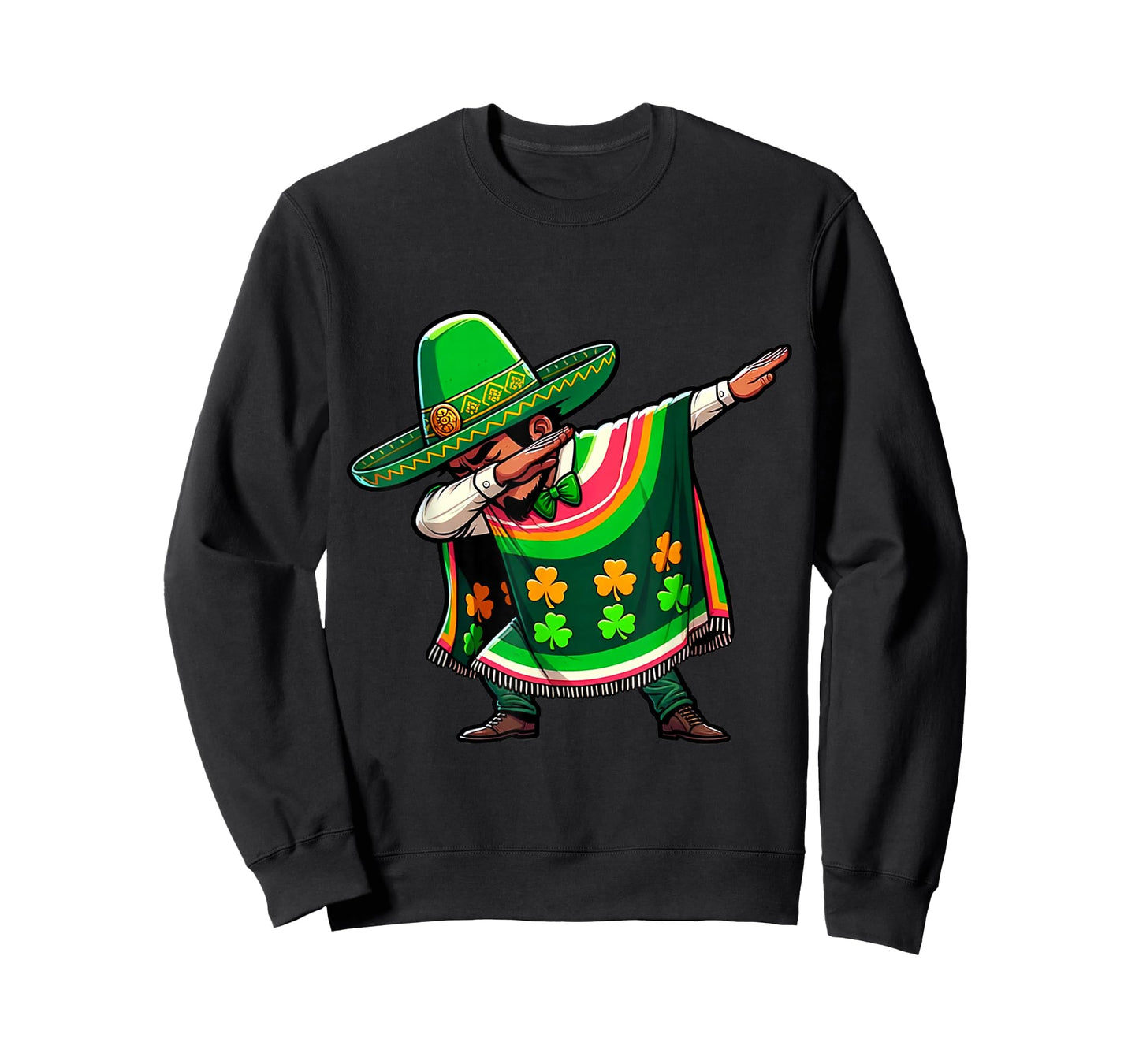 Mexican St Patricks Day 2026 Mexican Irish Dabbing T-Shirt