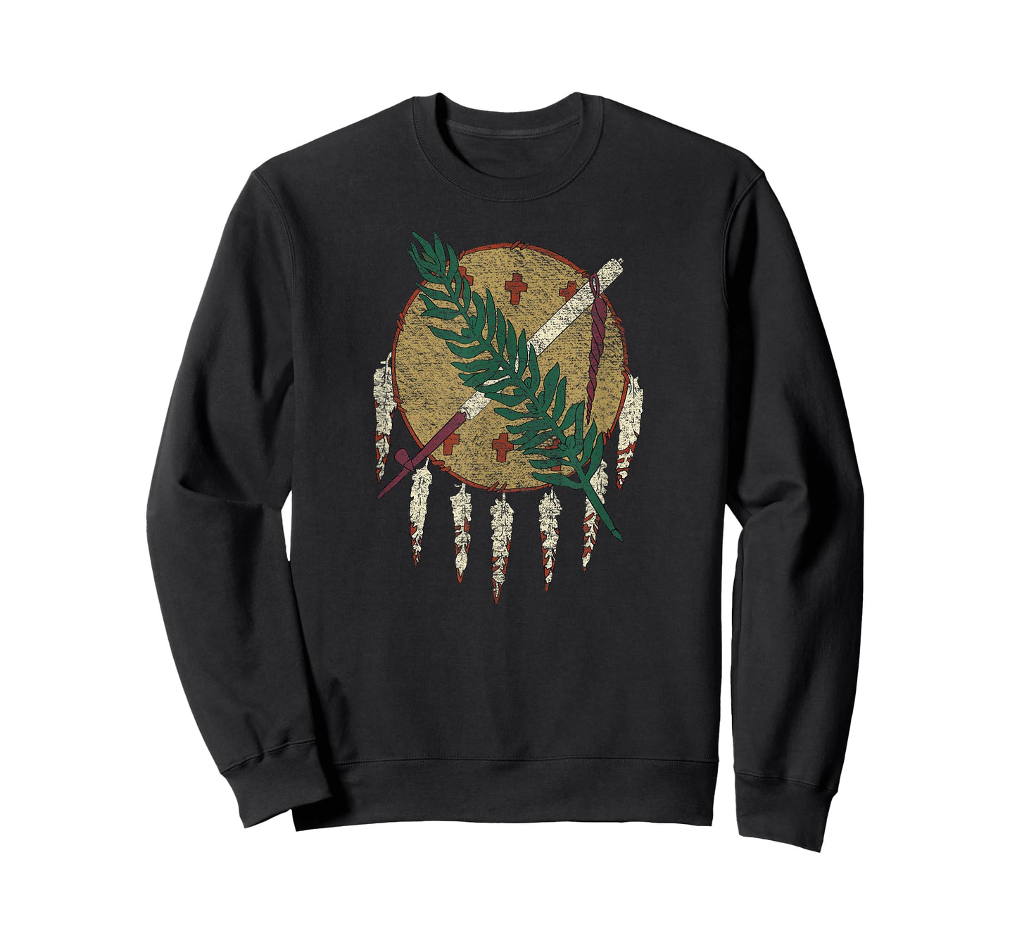 STATE OF OKLAHOMA FLAG OSAGE NATION SHIELD T-Shirt