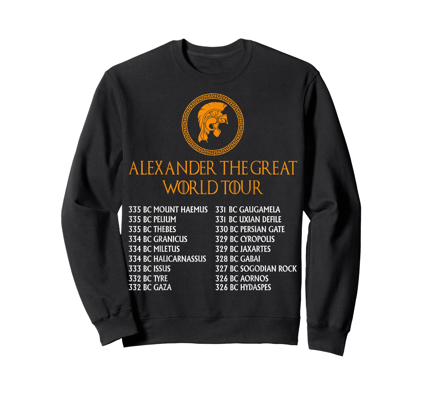 Ancient Greek History, Alexander The Great World Tour T-Shirt Small