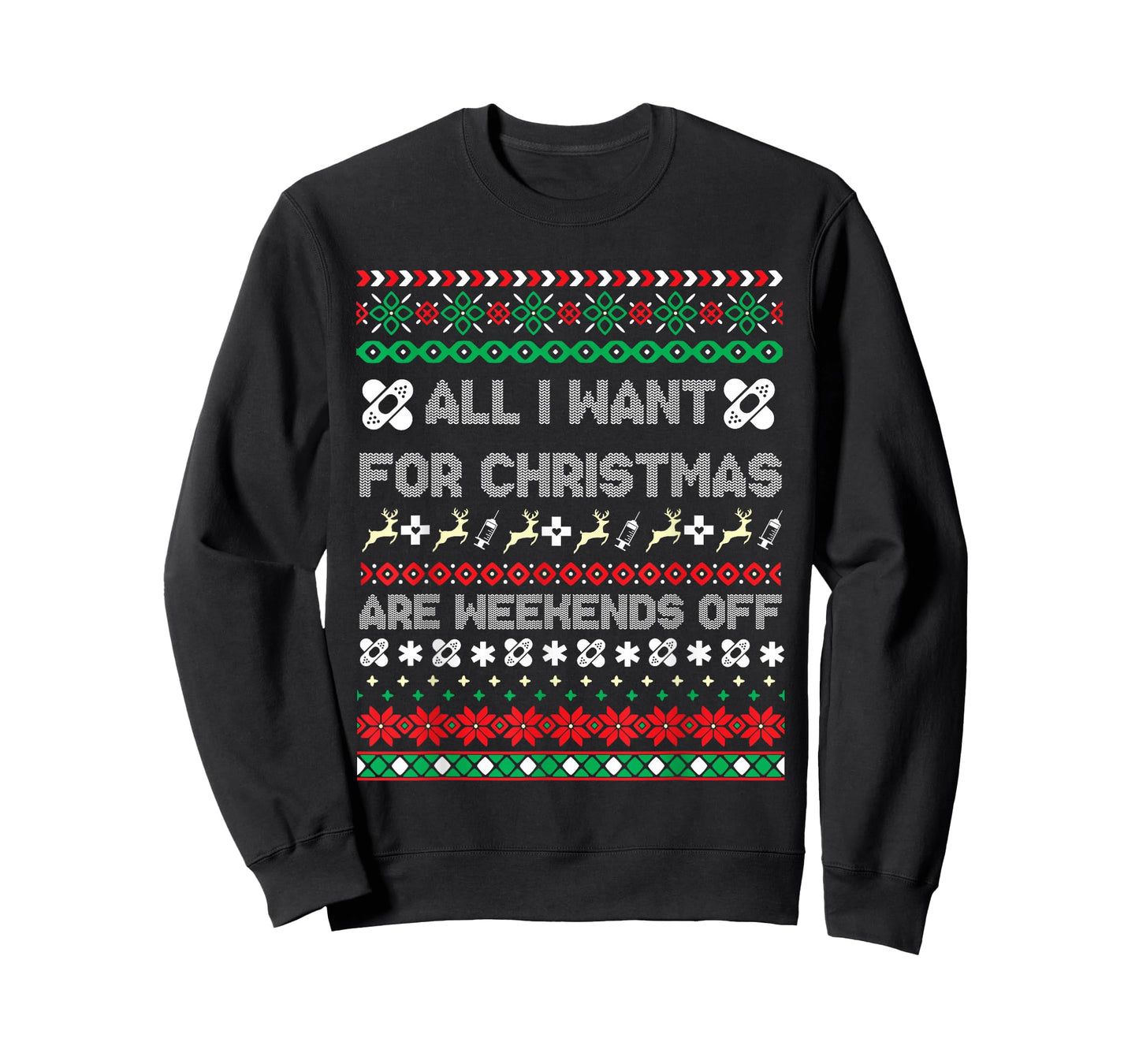 Christmas Nurse Ugly Christmas Sweater T-Shirt