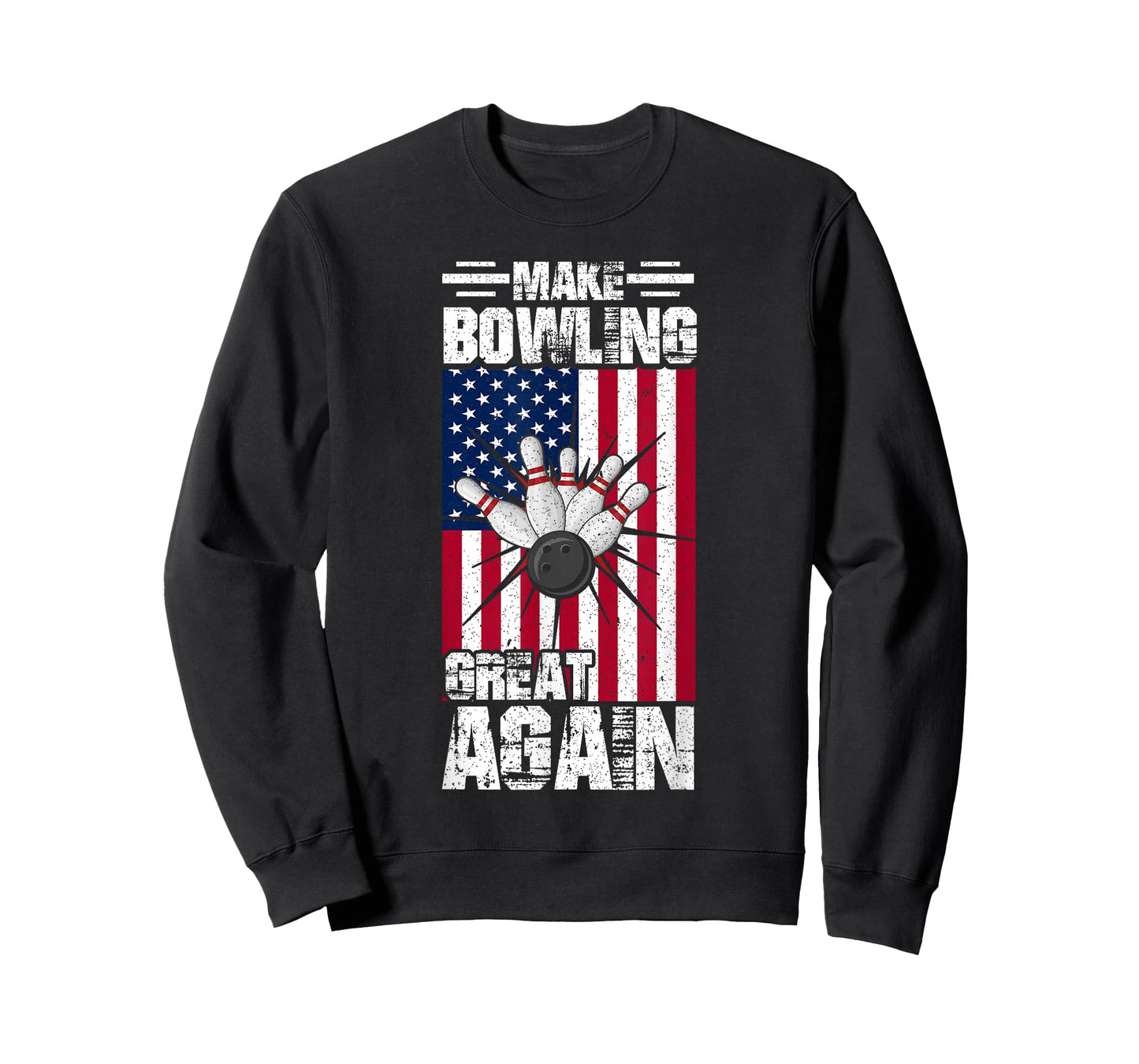 USA American Flag Make Bowling Great Again - Bowling T-Shirt