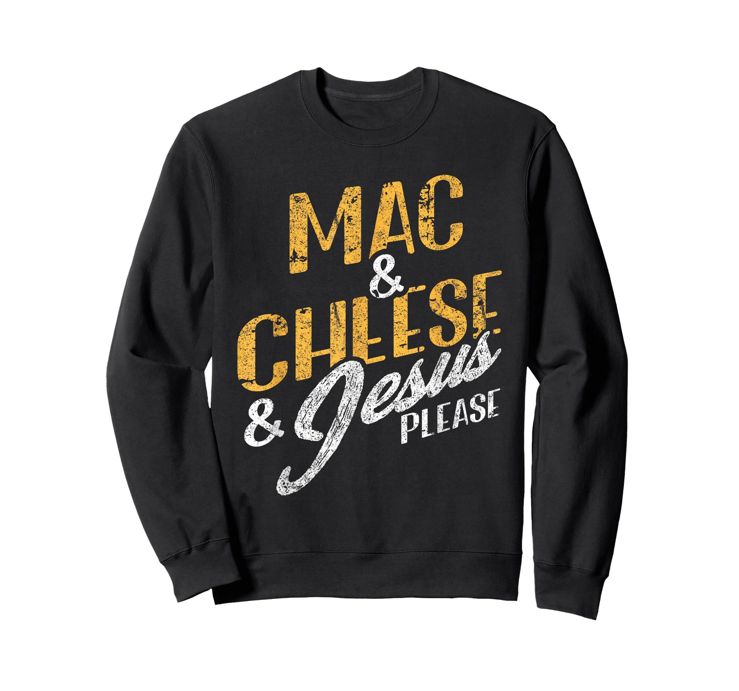 Mac & Cheese Jesus Please Christian Vintage Food Lover T-Shirt