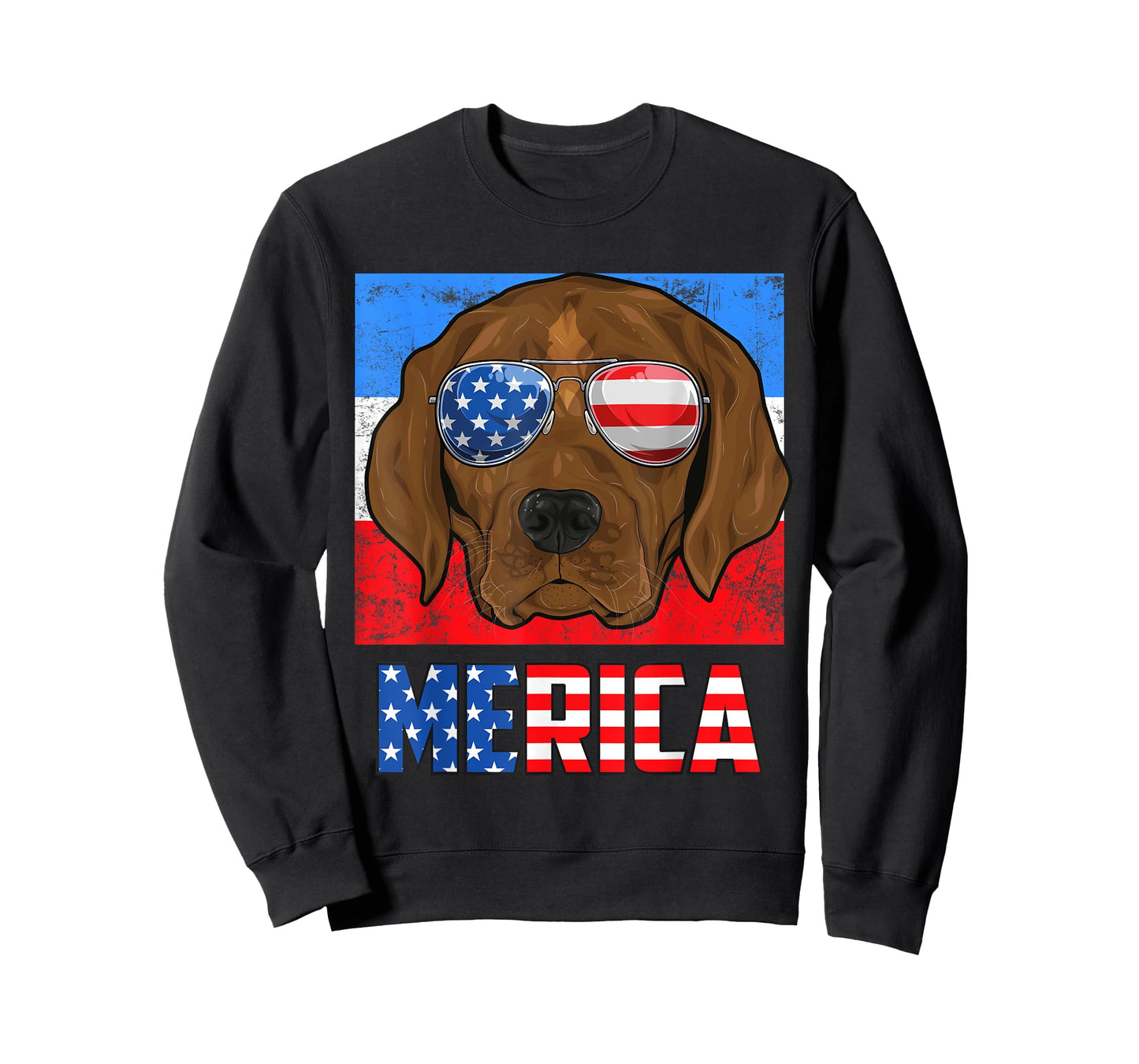Labrador Retierver Dog USA 4th of July American Flag Merica T-Shirt