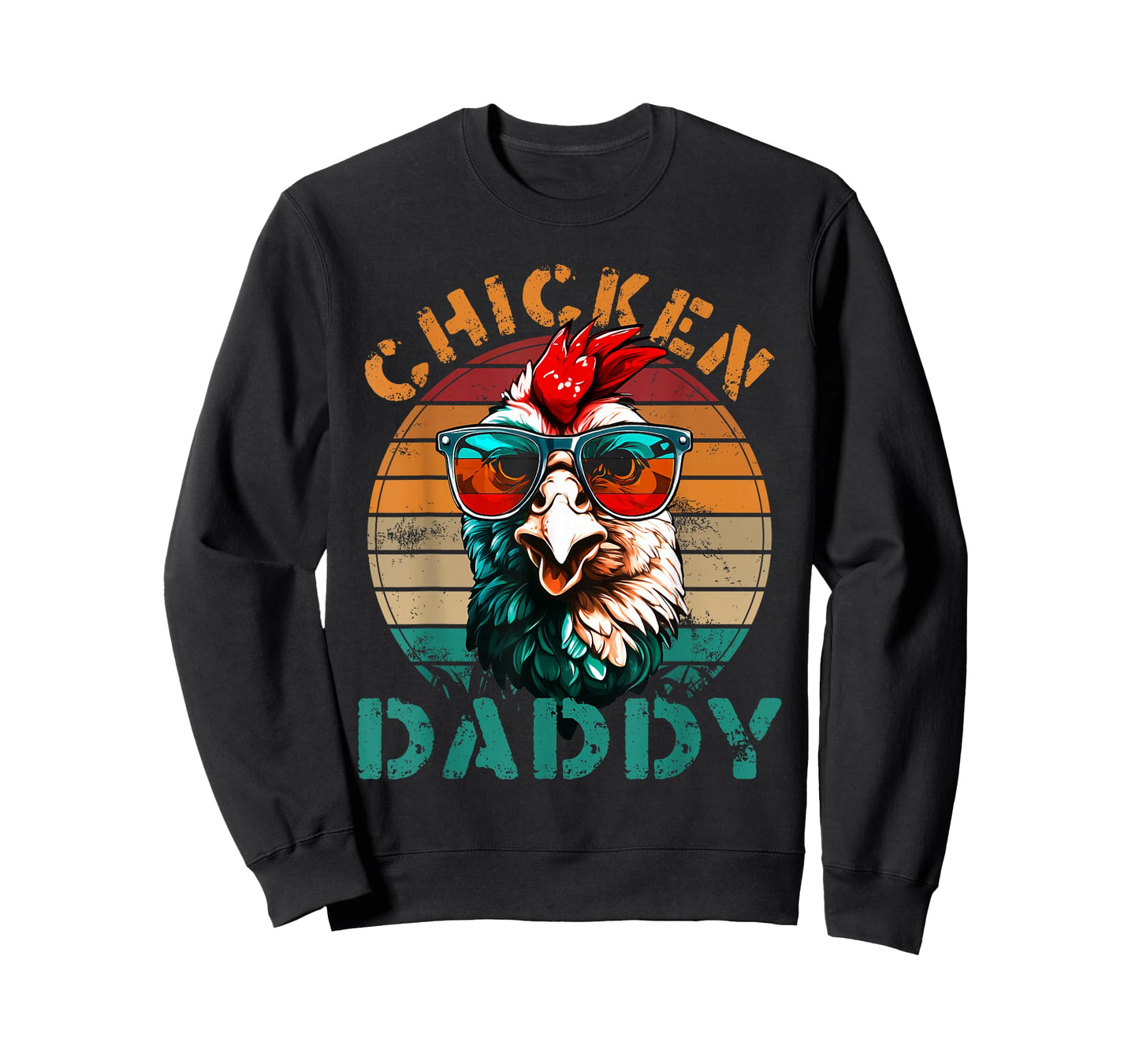 Chicken Daddy Retro Chicken Dad Fathers Day Men T-Shirt