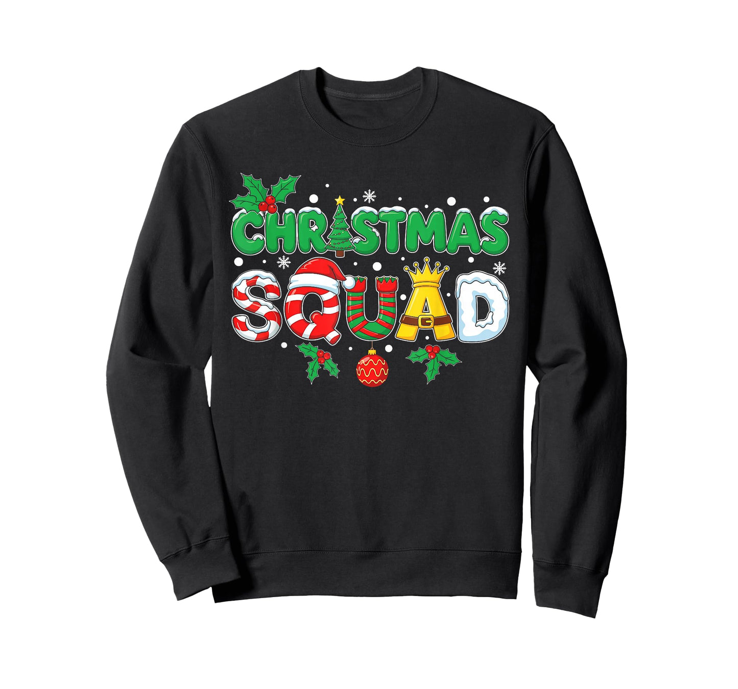 Christmas Squad Santa Dabbing Elf Family Matching Pajamas T-Shirt