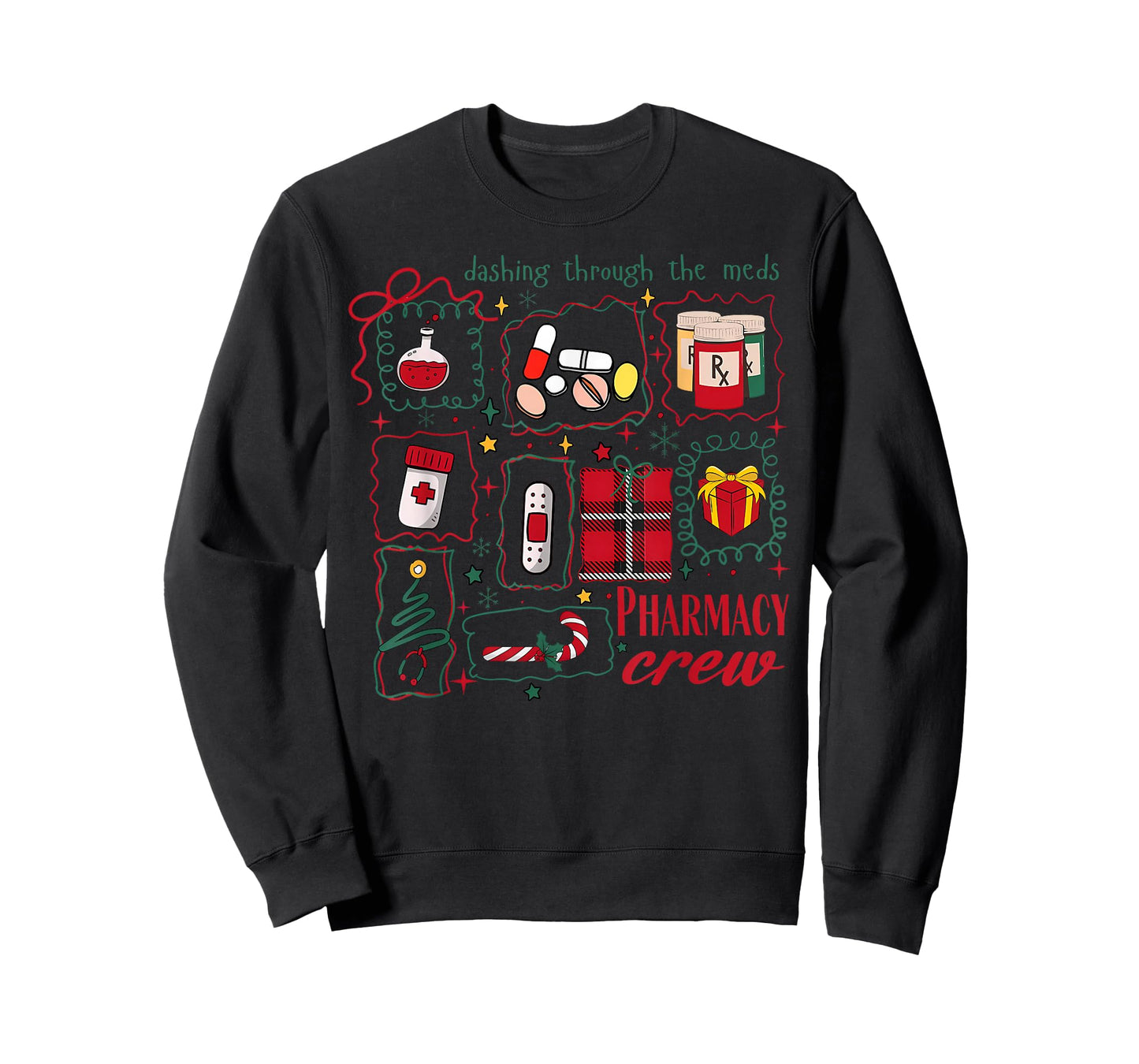 Coquette Cute Christmas Pharmacy Crew Nurse Medical CPhT T-Shirt
