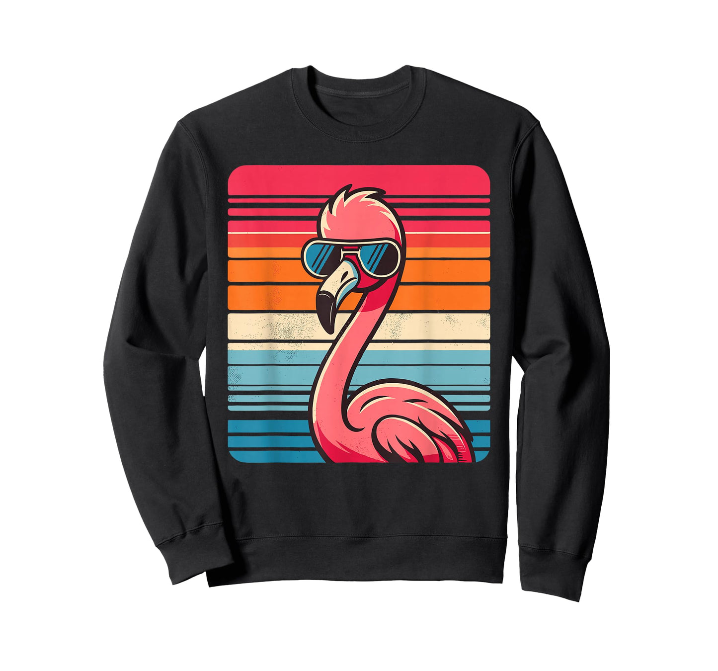Cool Retro Flamingo in Sunglasses 70s 80s 90s Funny Flamingo T-Shirt