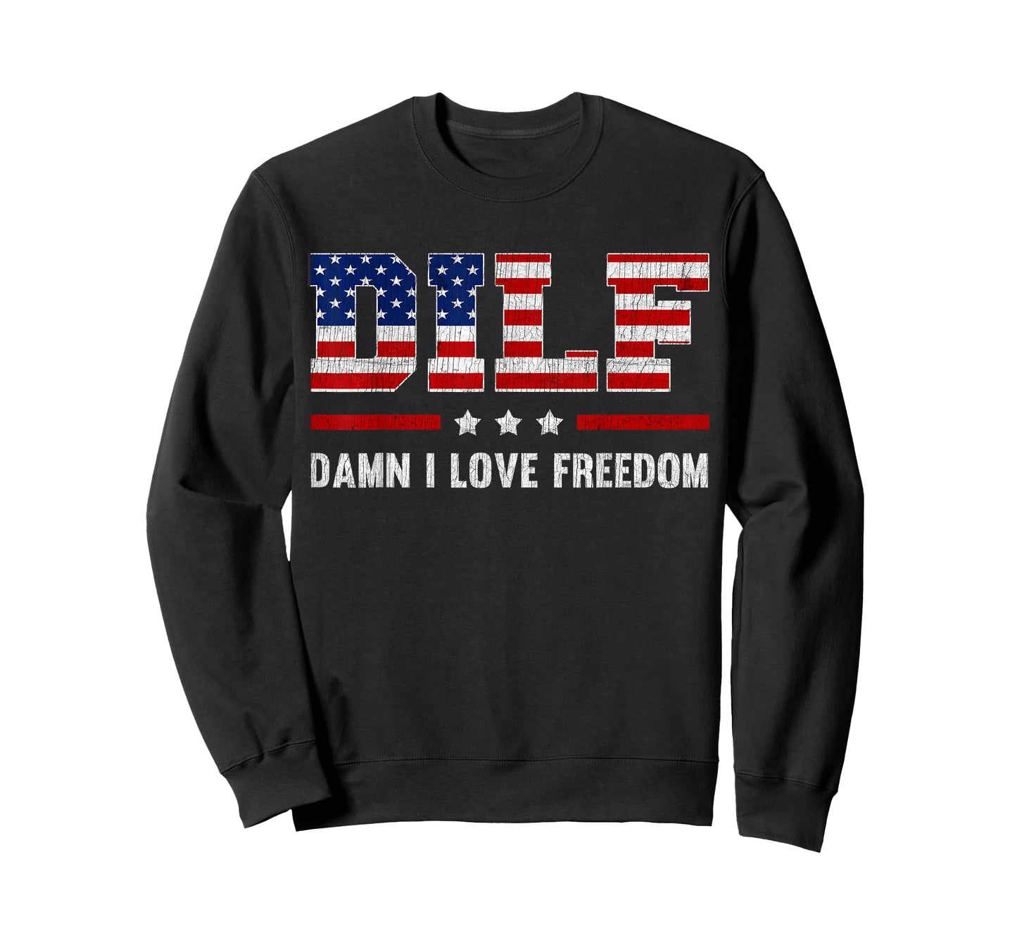 DILF Damn I Love Freedom Funny 4th Of July Patriotic T-Shirt