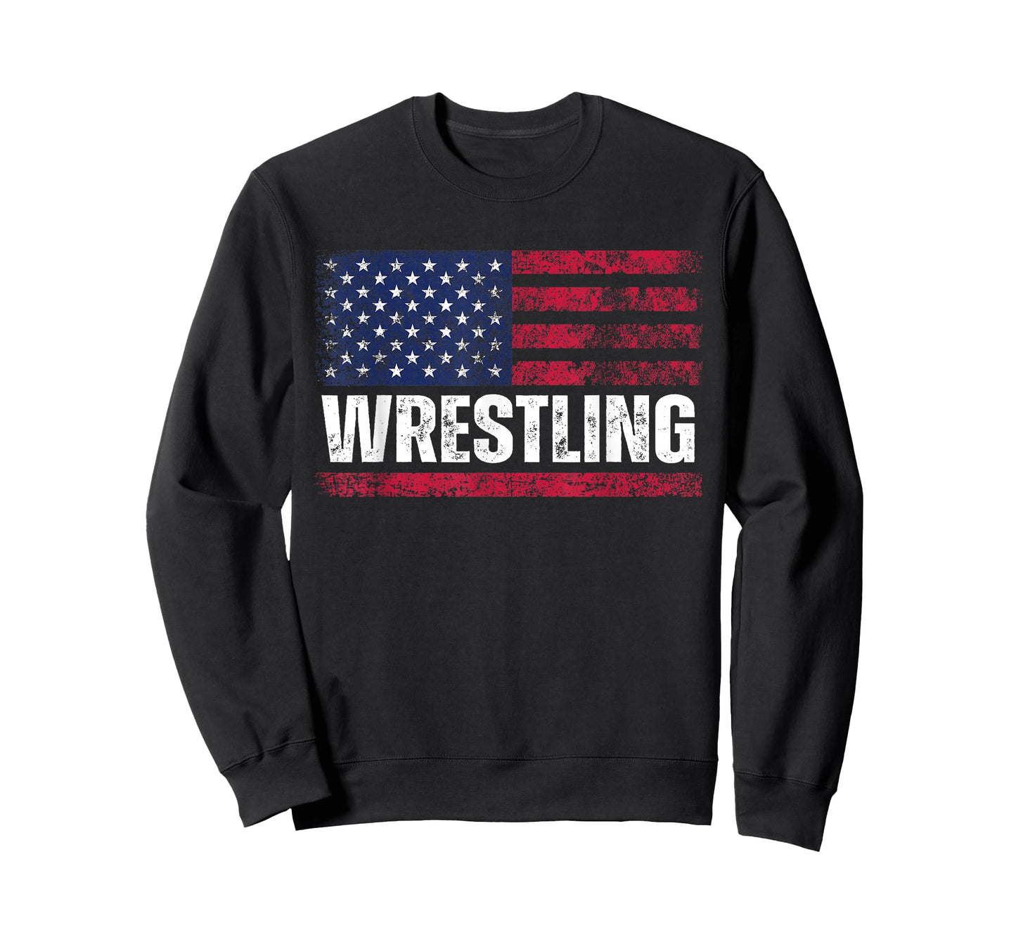 US Flag Wrestling American Flag Wrestling Wrestle Vintage T-Shirt