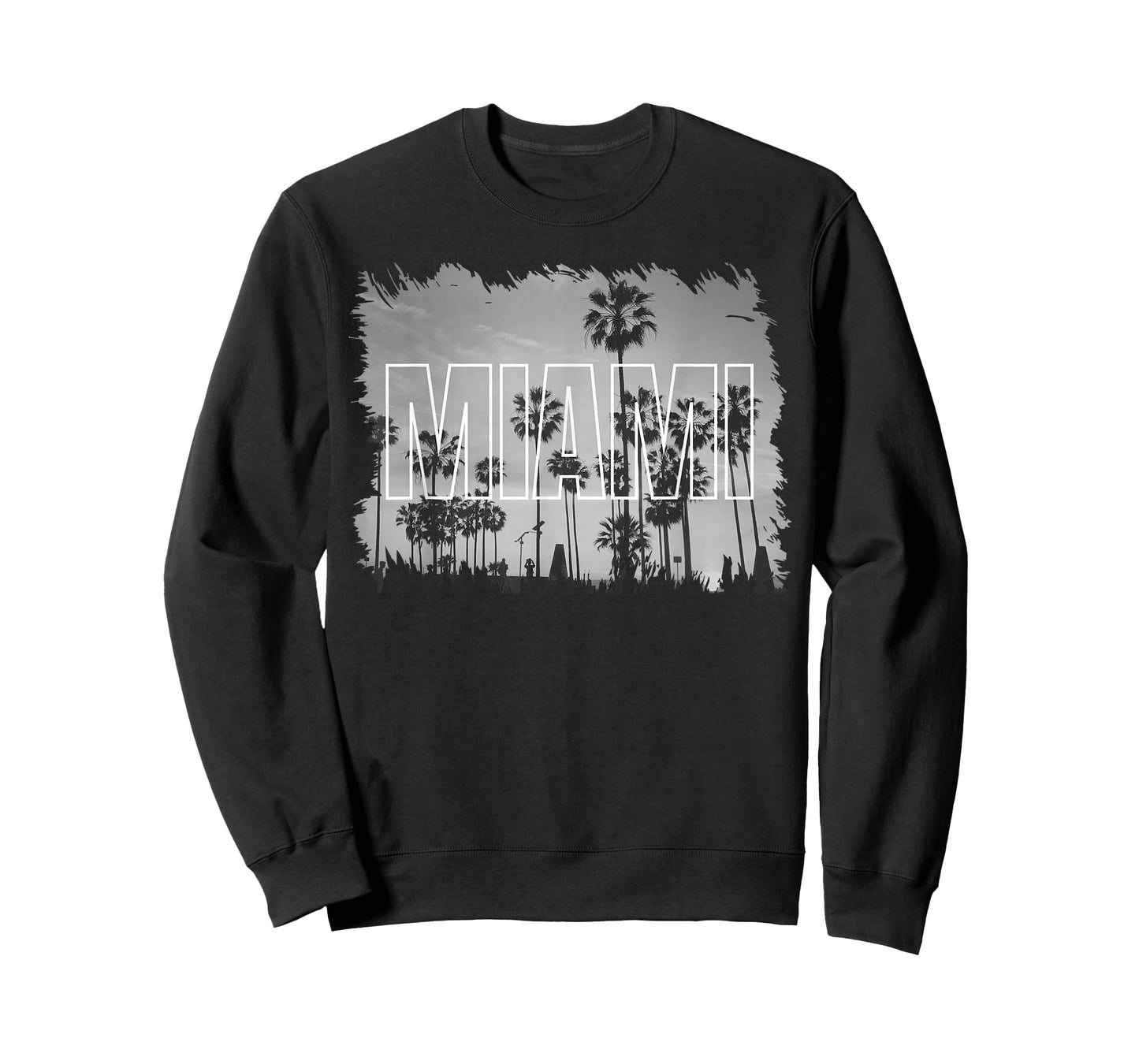 Vintage Miami Black and White Picture T-Shirt