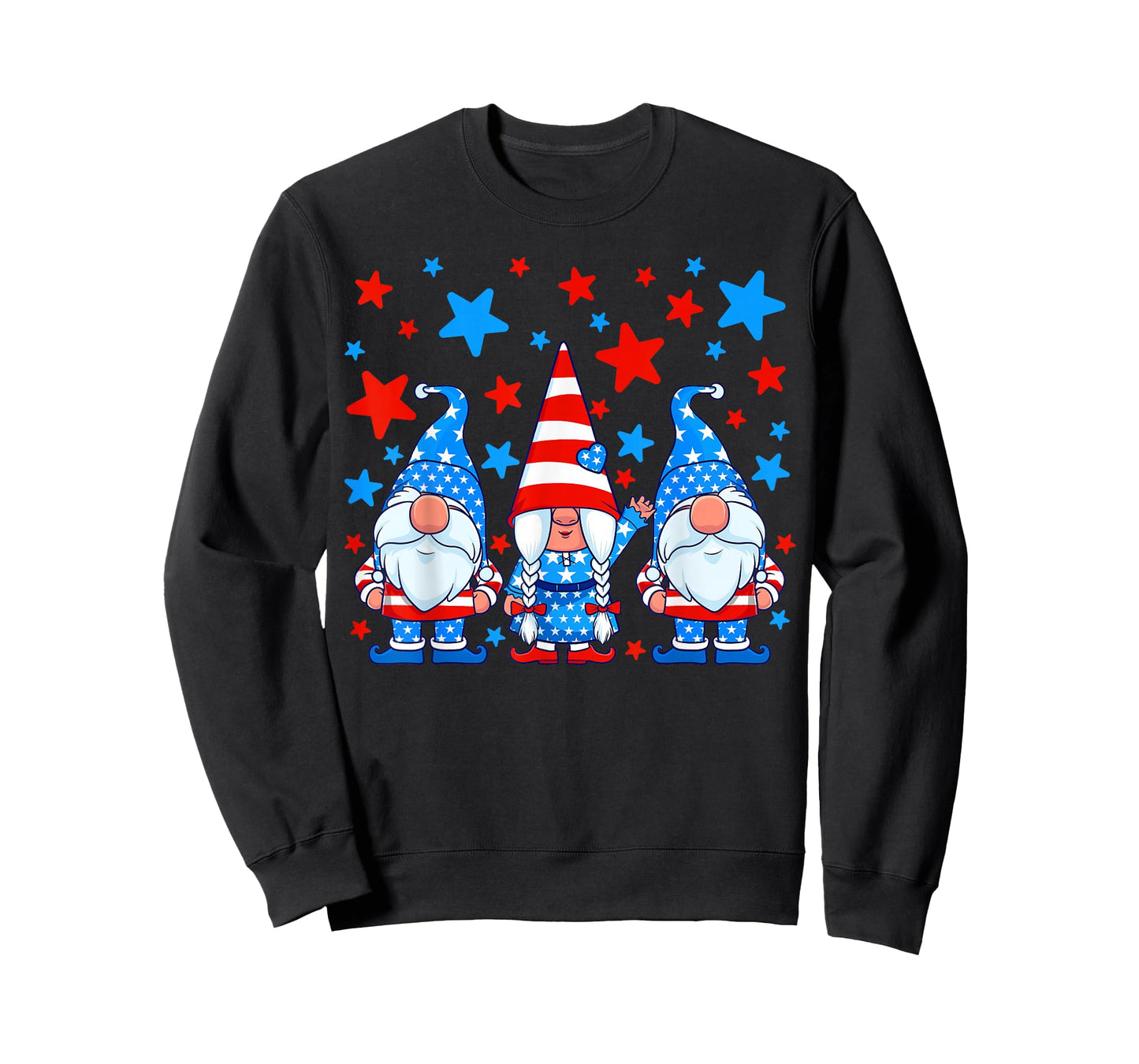 4th of July Gnomes Patriotic American Flag Cute Gnome Women T-Shirt