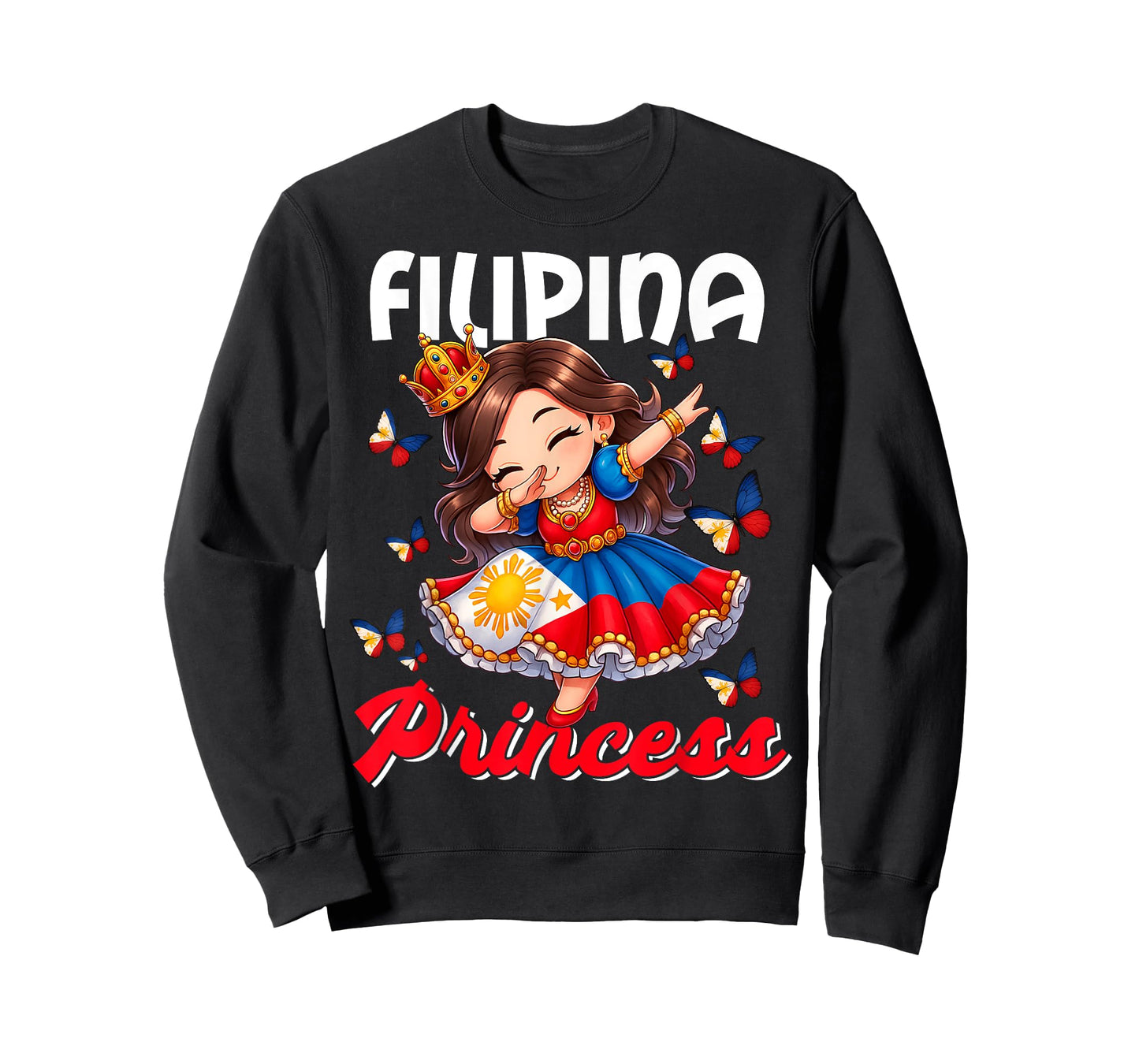 Filipina Princess Dabbing For Girls & Kids T-Shirt