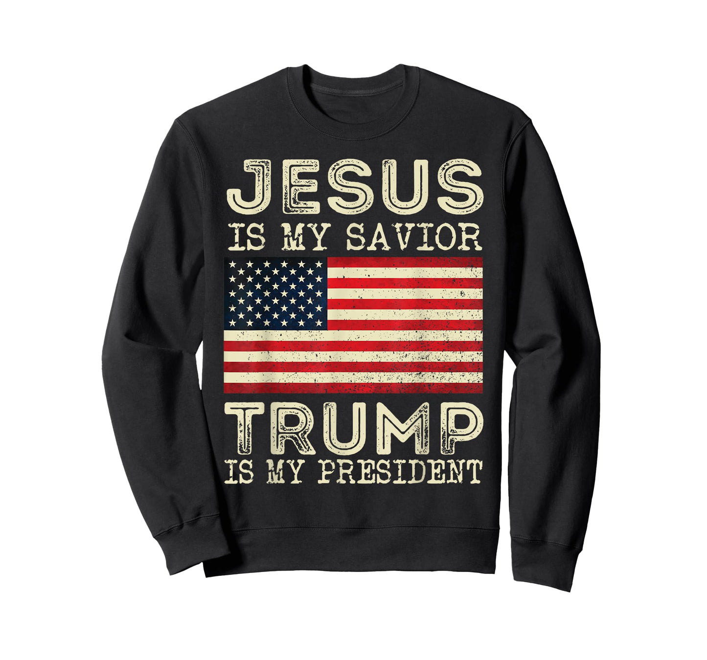 Jesus Is My Savior Trump 2024 President Vintage American T-Shirt