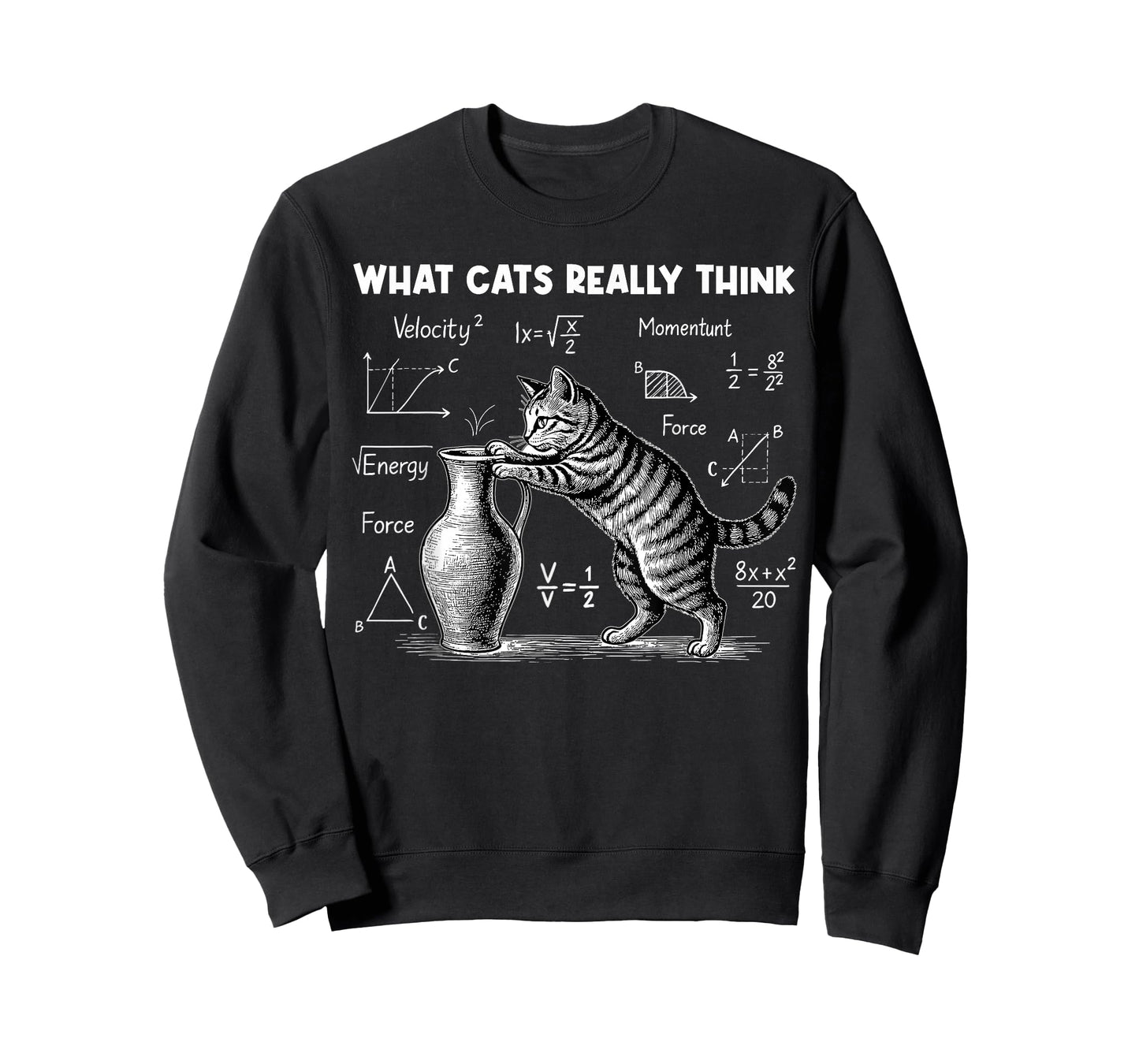 What Cats Really Think Funny Cat Physics Science Teacher T-Shirt