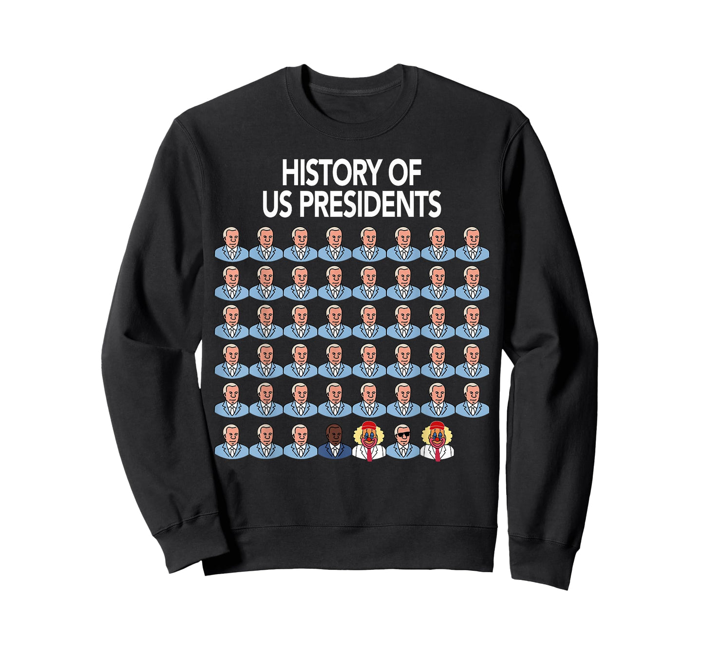 History of US President Funny Trump Clown T-Shirt