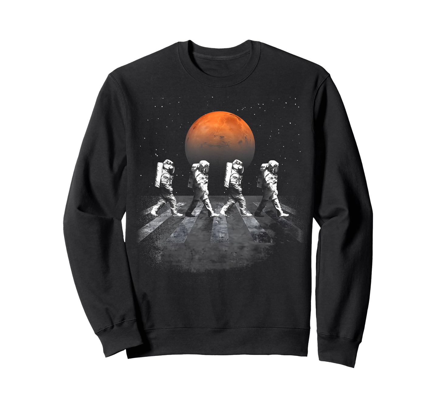 Astronauts In Walking In Space Occupy Mars Funny Men Women T-Shirt