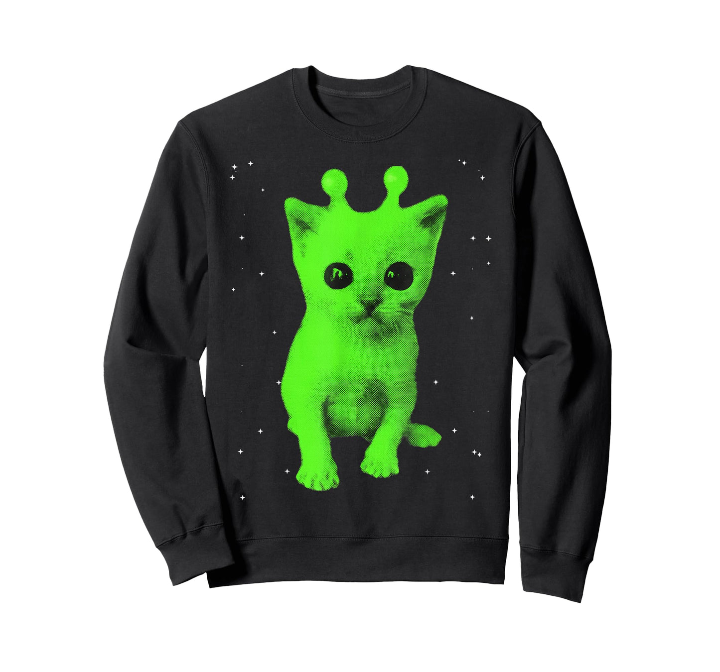 Y2k Alien UFO Cat Space Vintage 90s Retro Silly Cats Lover T-Shirt