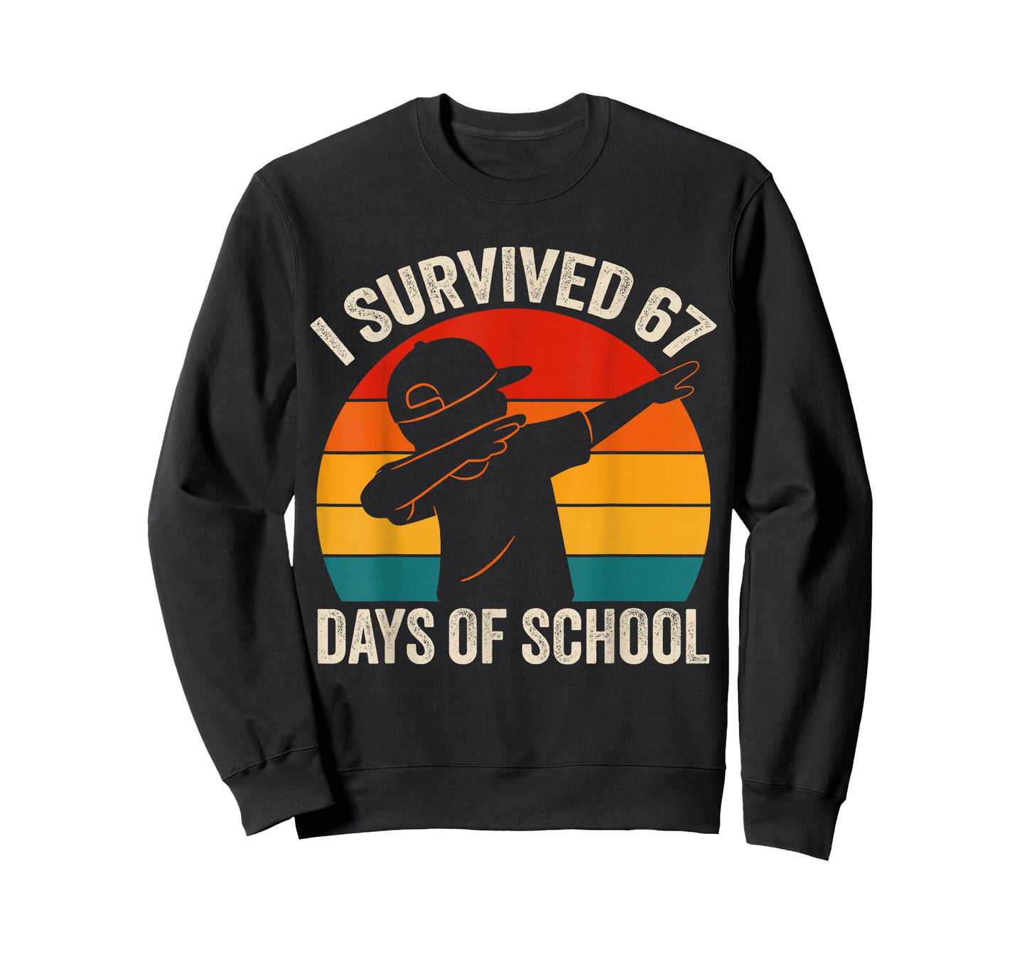 I Survived 67 Days of School Dabbing Six Seven Meme Boys T-Shirt