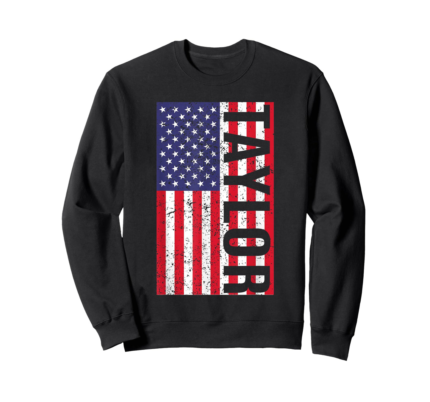 Taylor US Flag First Name Taylor American Flag Vintage T-Shirt