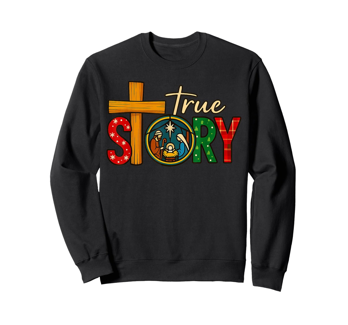 True Story of Jesus Birth Christmas Nativity Christmas T-Shirt