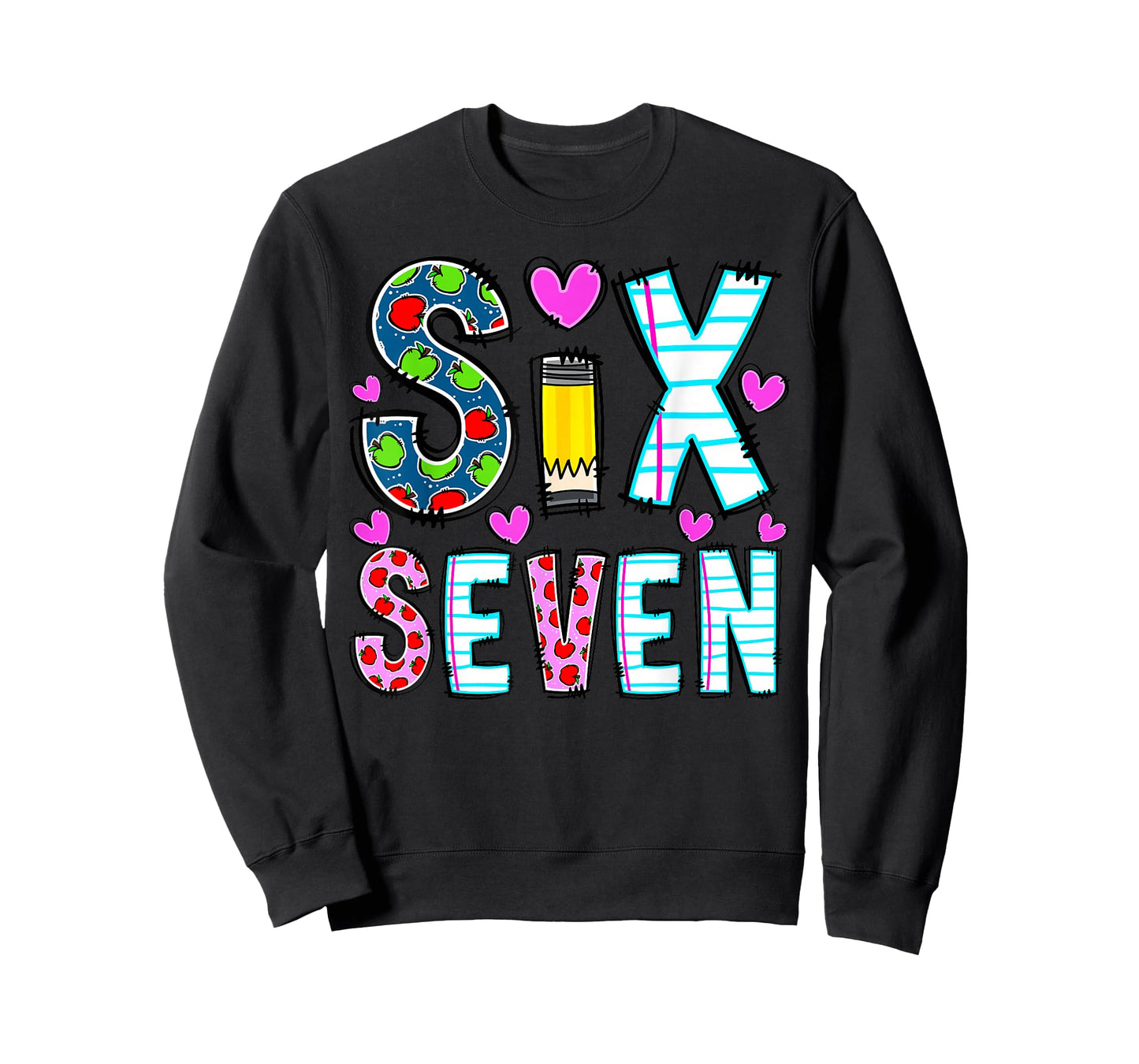Funny Six Seven 6 7 Meme Teacher Tee for Men Women Boy Girl T-Shirt