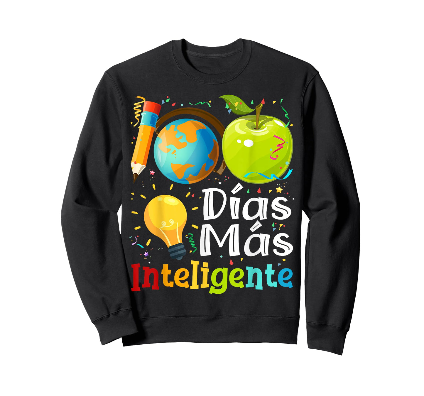 100 Dias mas inteligente Spanish Teacher 100th Day School T-Shirt for Men Women Kids
