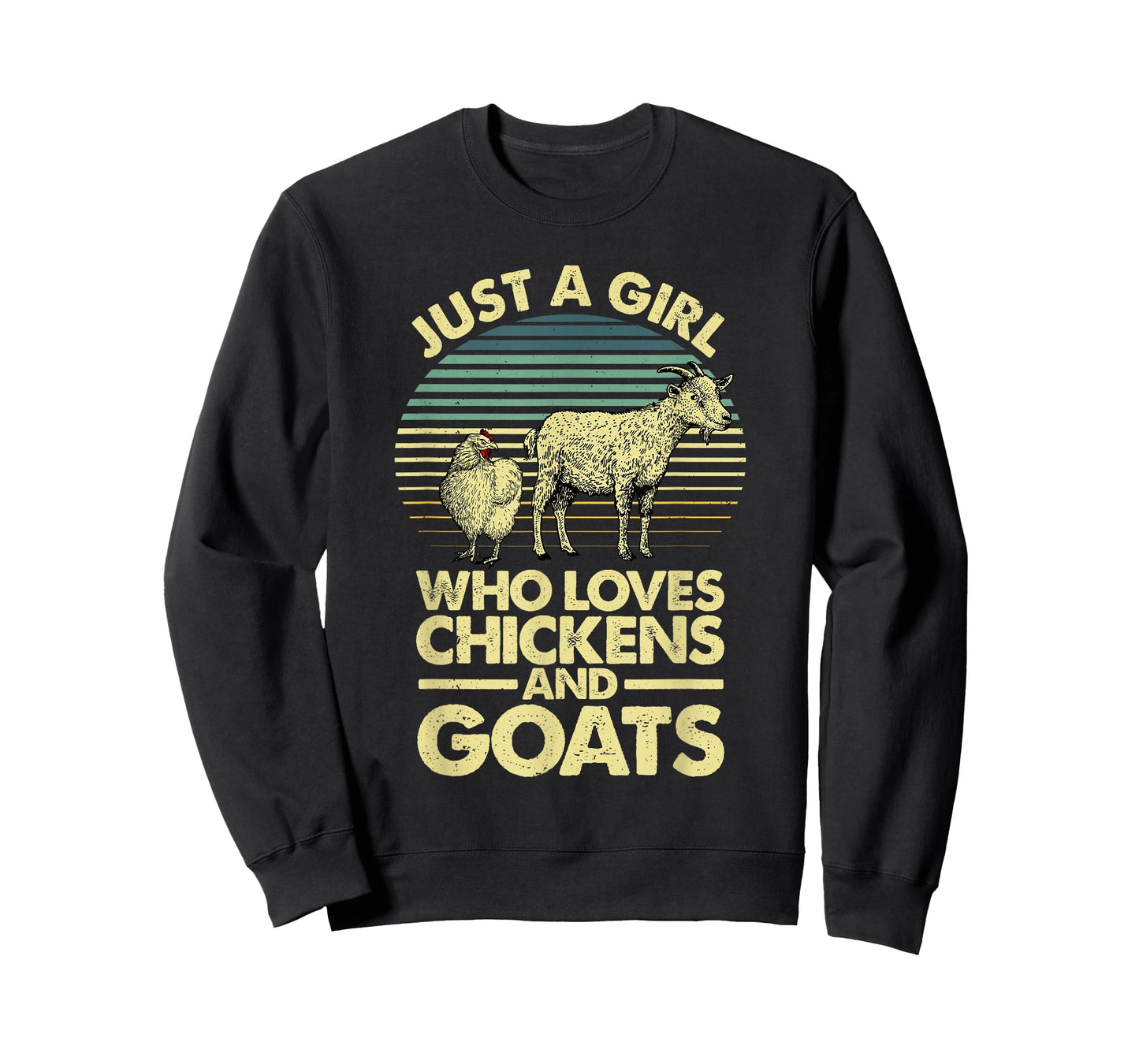 Cool Chicken Goat For Women Girls Chicken Farmer Goat Lovers T-Shirt